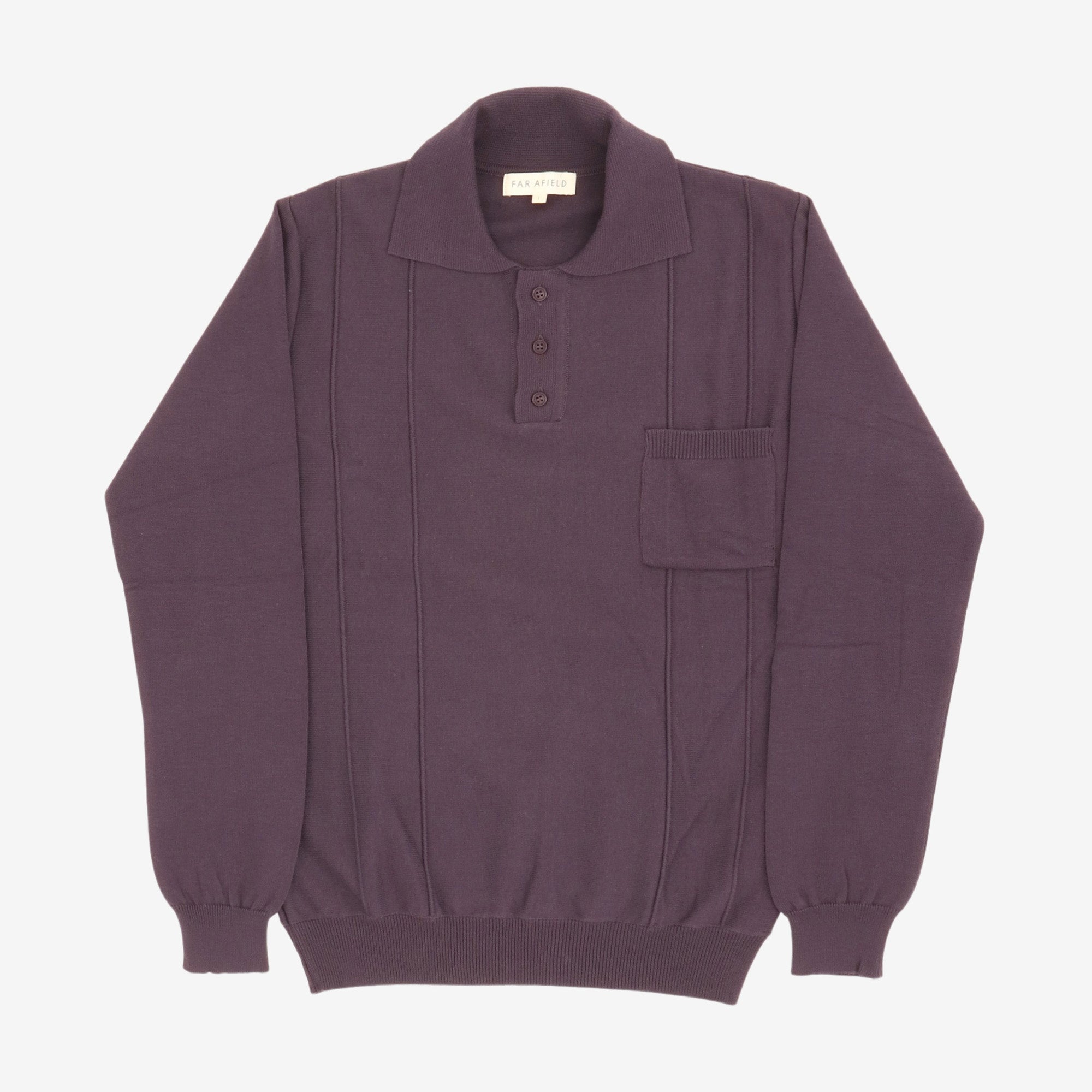 Knitted Pocket Polo Shirt