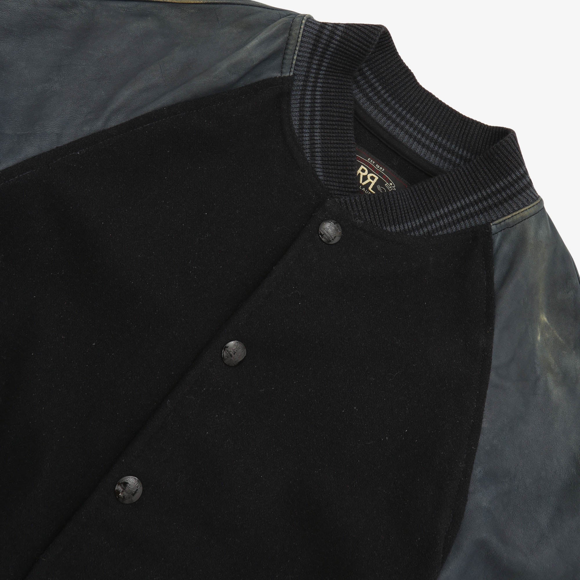 Leather Sleeve Felt Jacket