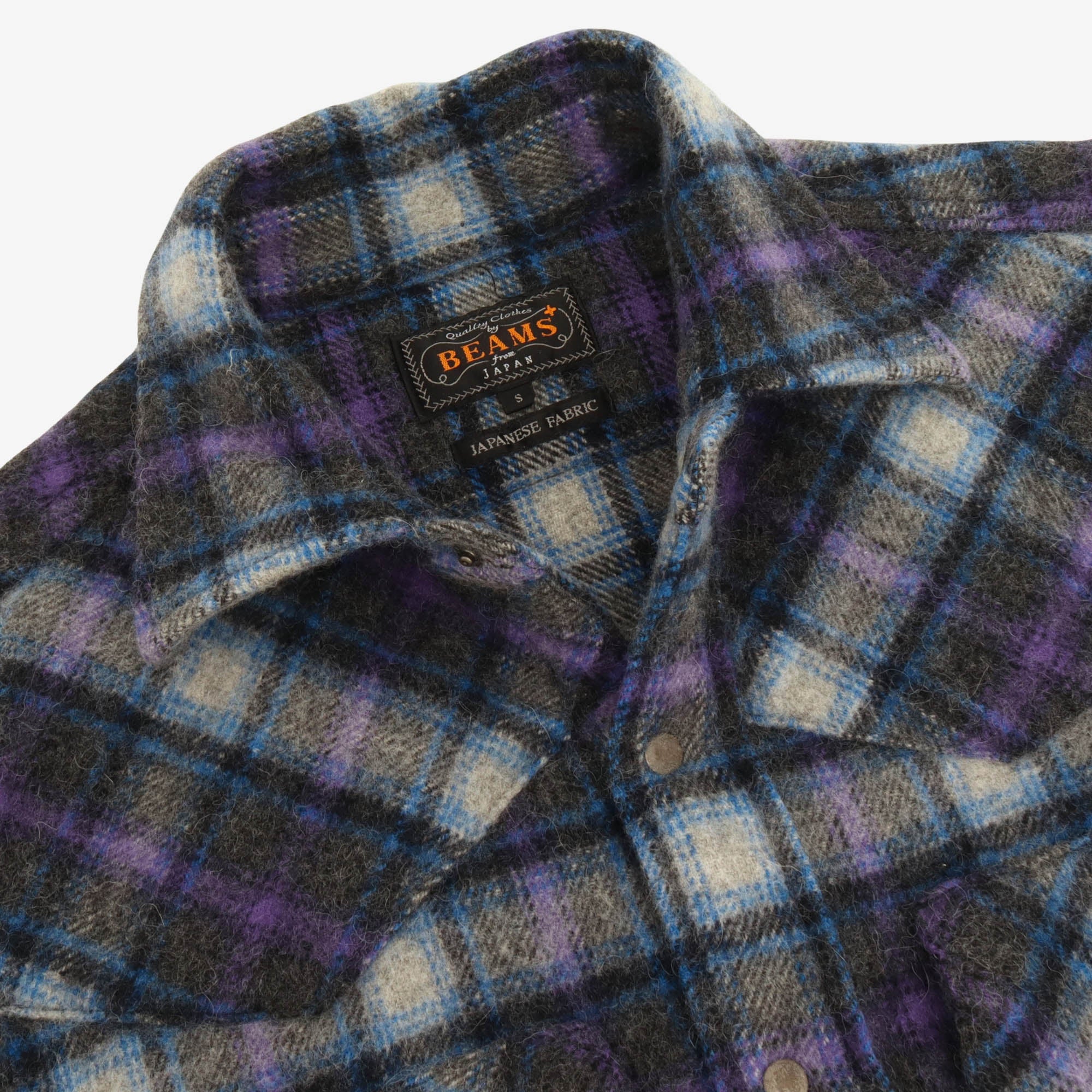 Plaid Wool Western Shirt