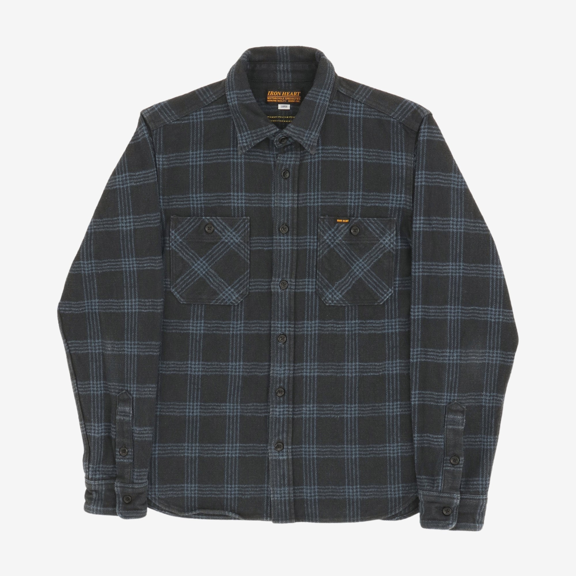 12oz Slubby Heavy Flannel Check Work Shirt