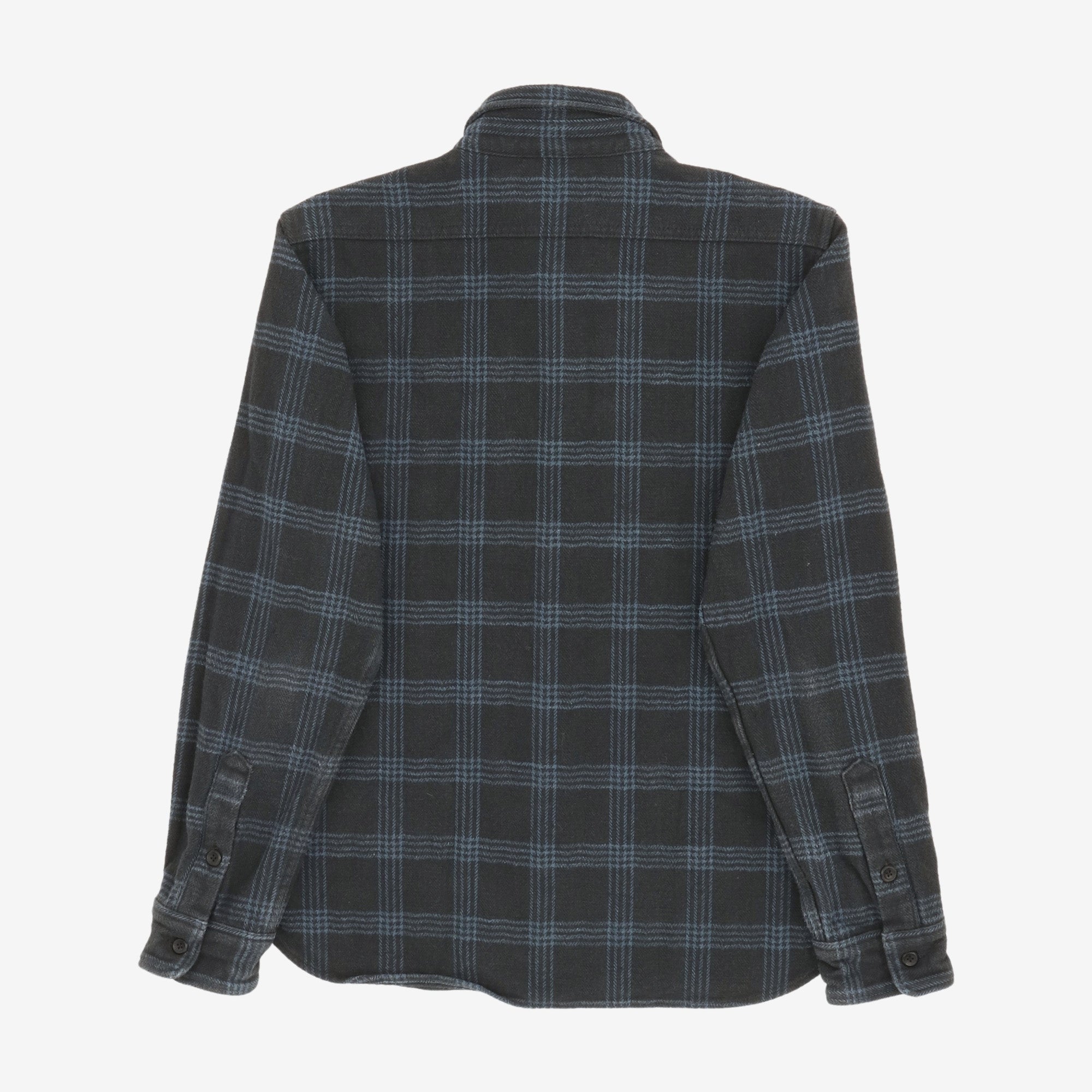 12oz Slubby Heavy Flannel Check Work Shirt