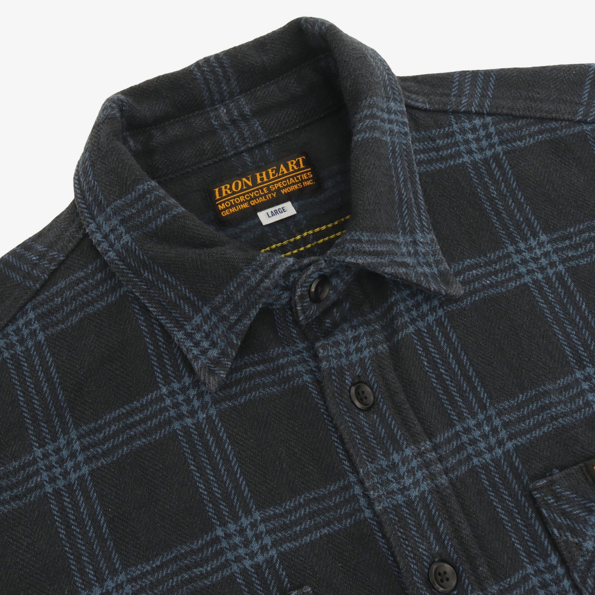 12oz Slubby Heavy Flannel Check Work Shirt