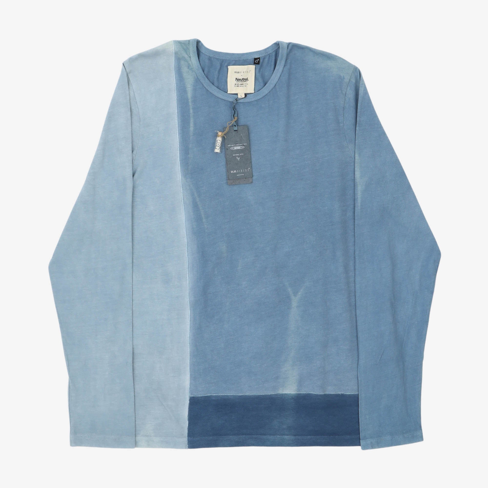 Indigo Dyed Cotton LS Tee