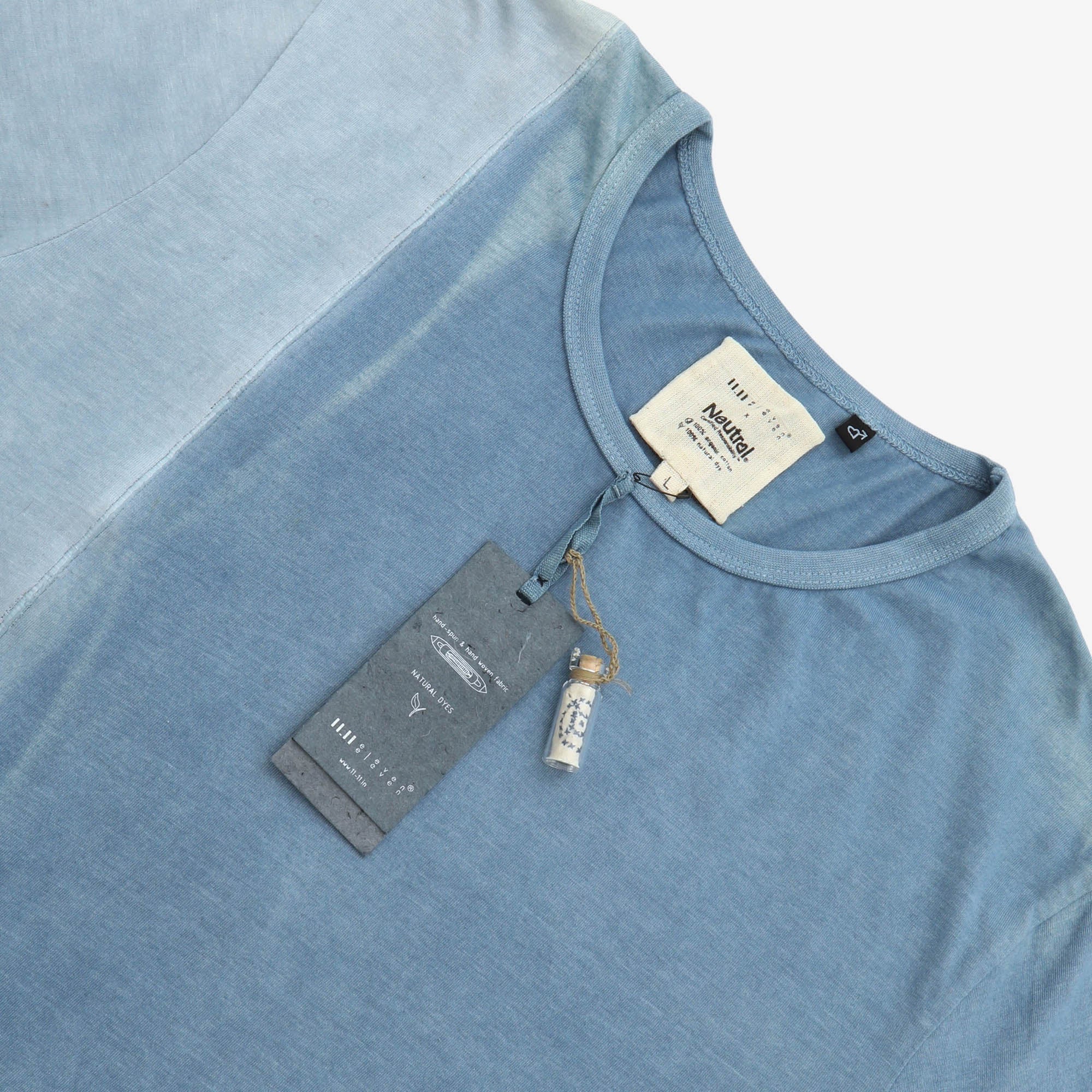 Indigo Dyed Cotton LS Tee