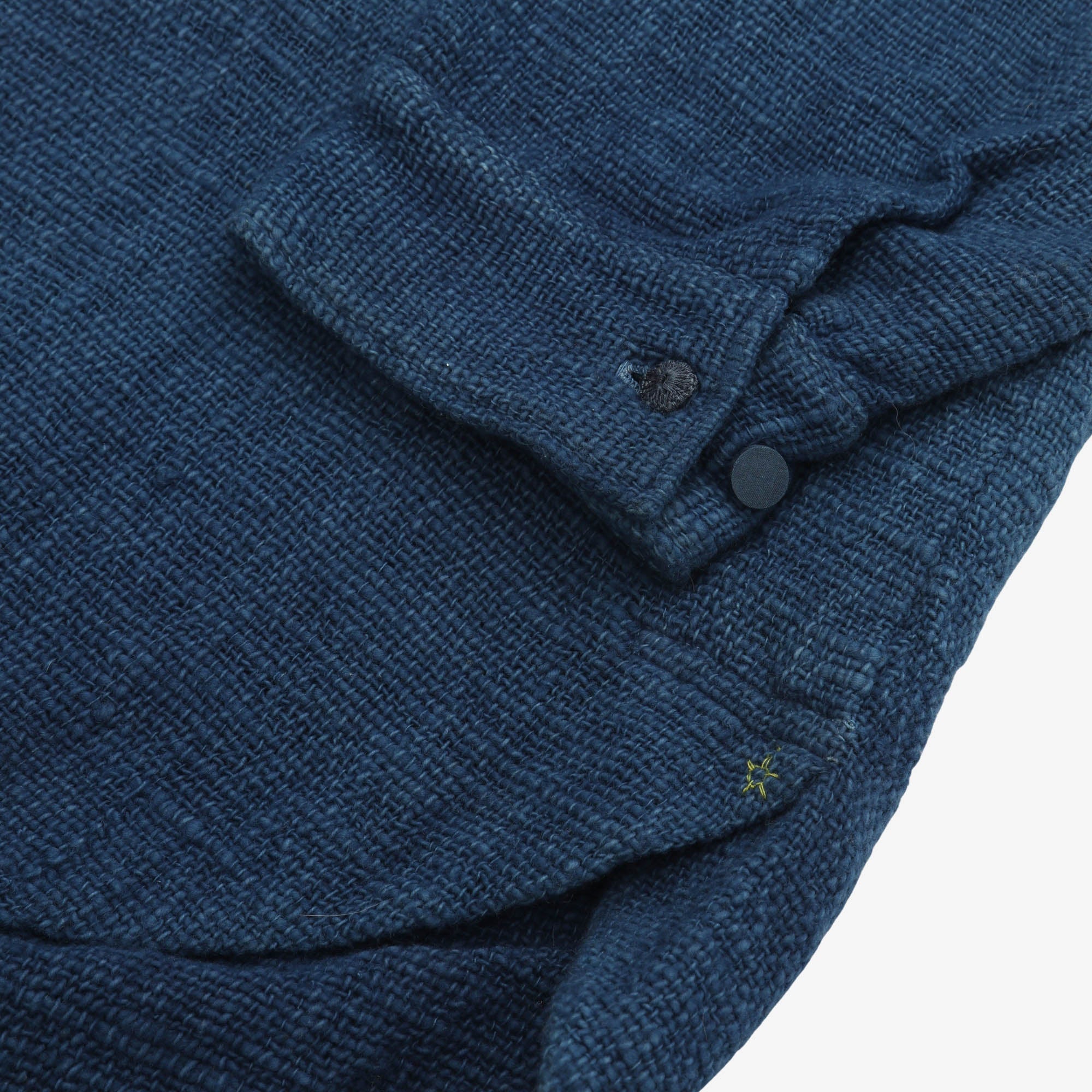 Band Collar Woven Long Shirt