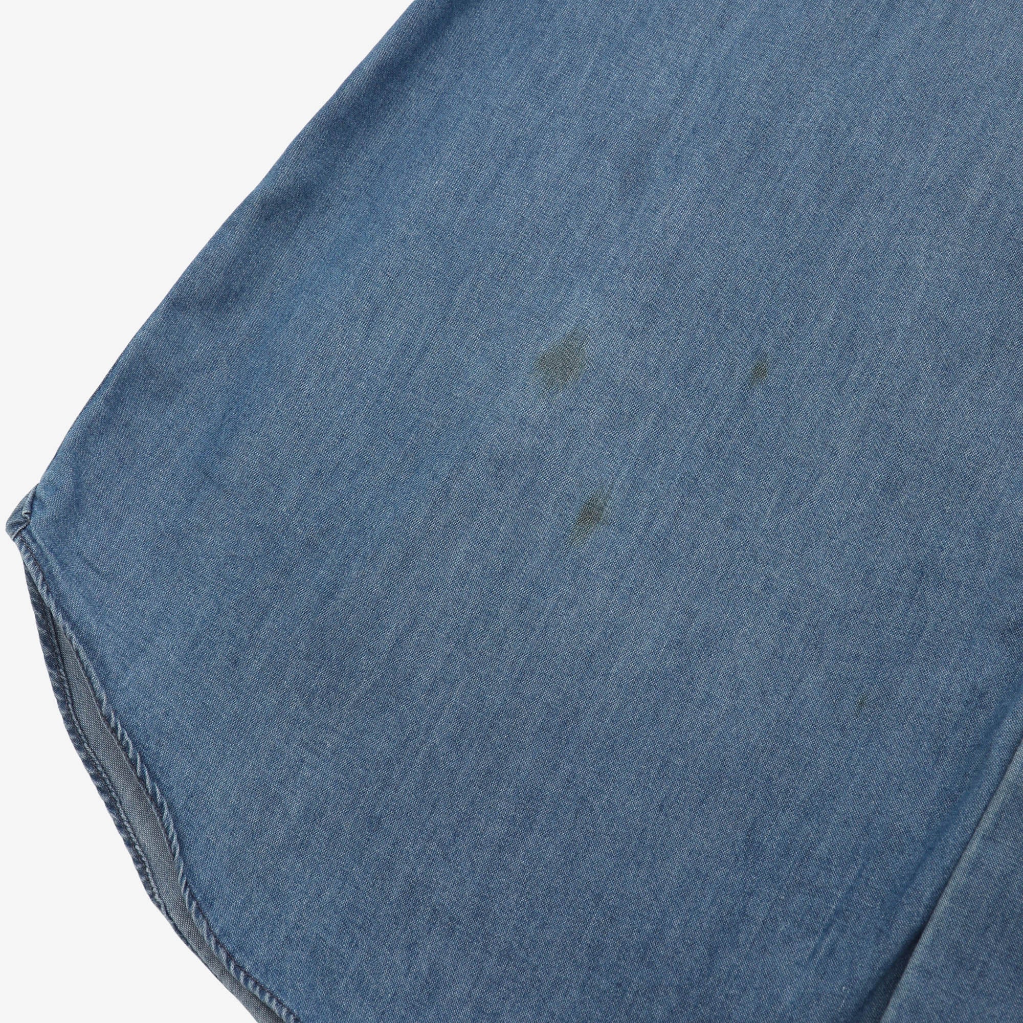 Spread Collar Denim Shirt