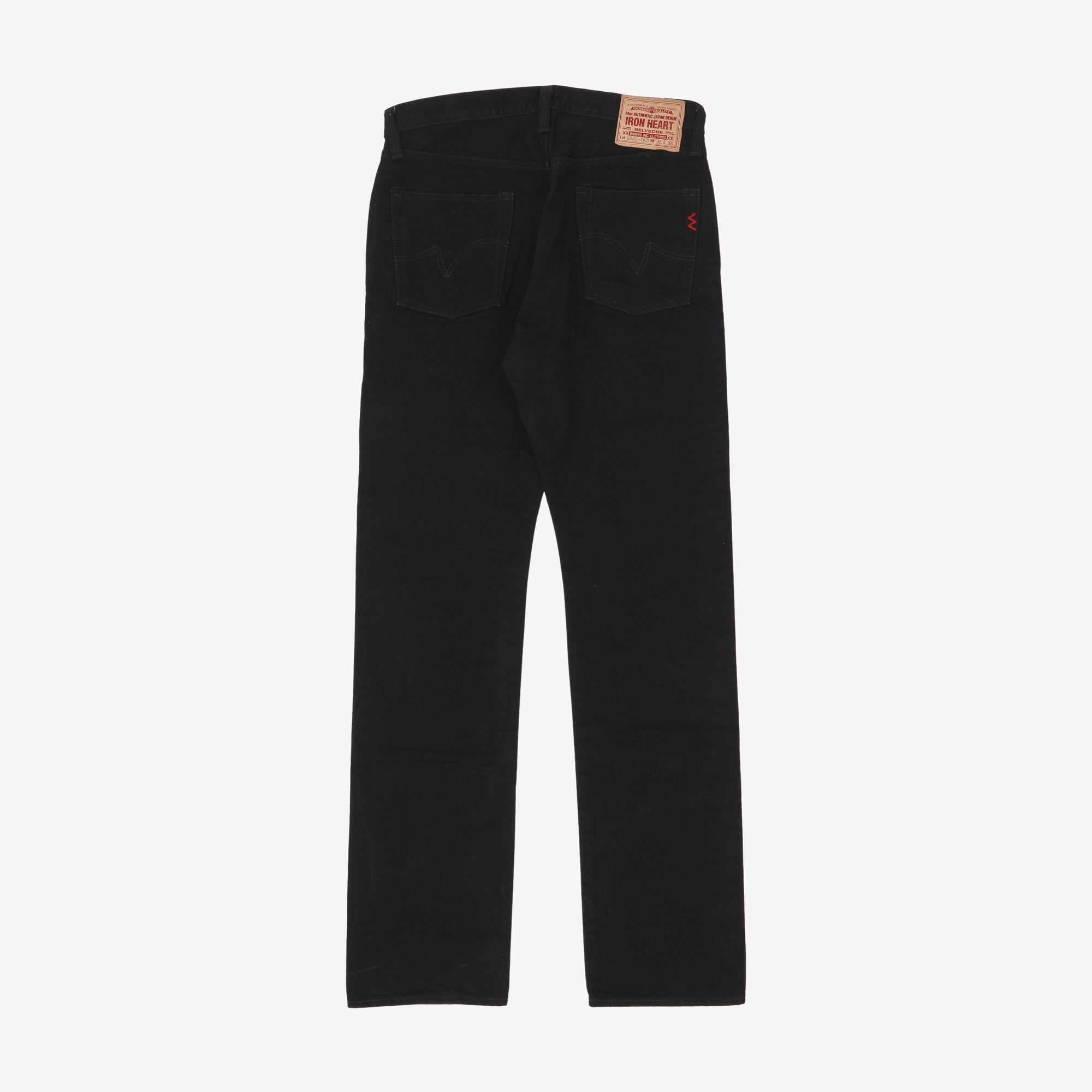 14oz Selvedge Denim Relaxed Tapered Cut Jeans (33W X 35L)