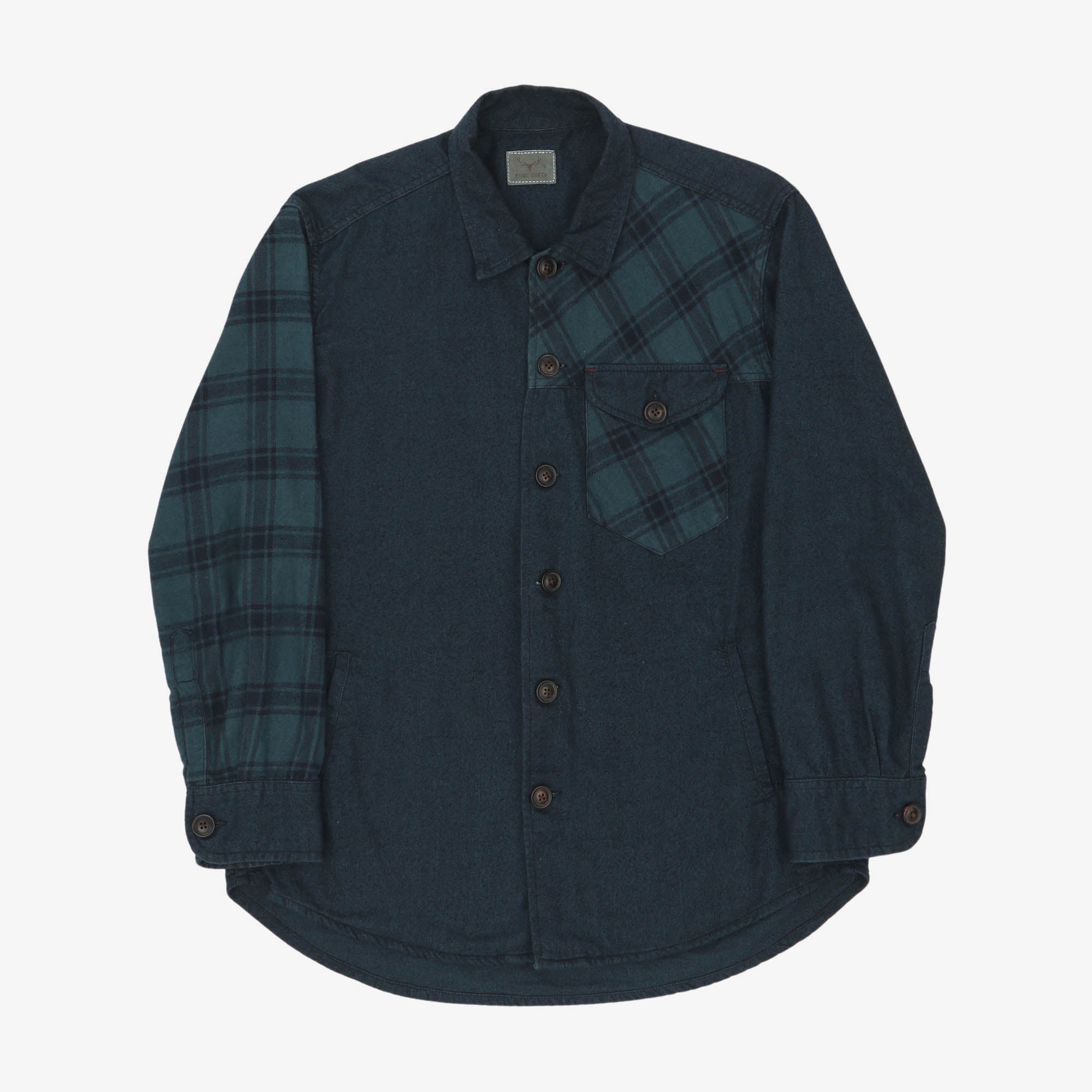 Plaid Patch Overshirt