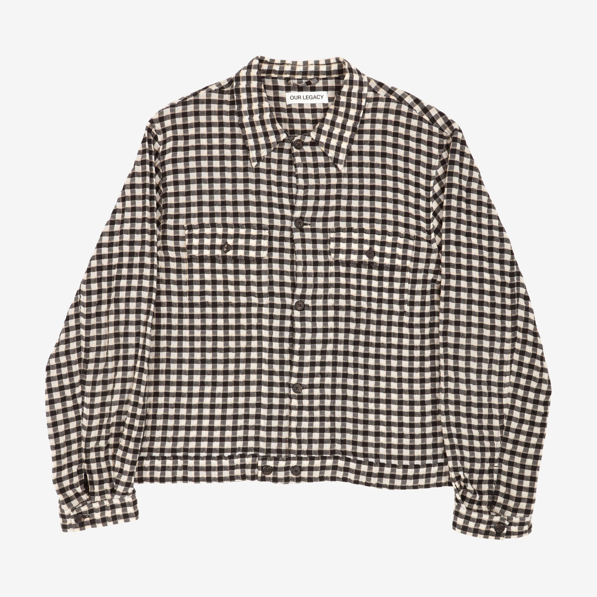 Coach Checked Seersucker Overshirt