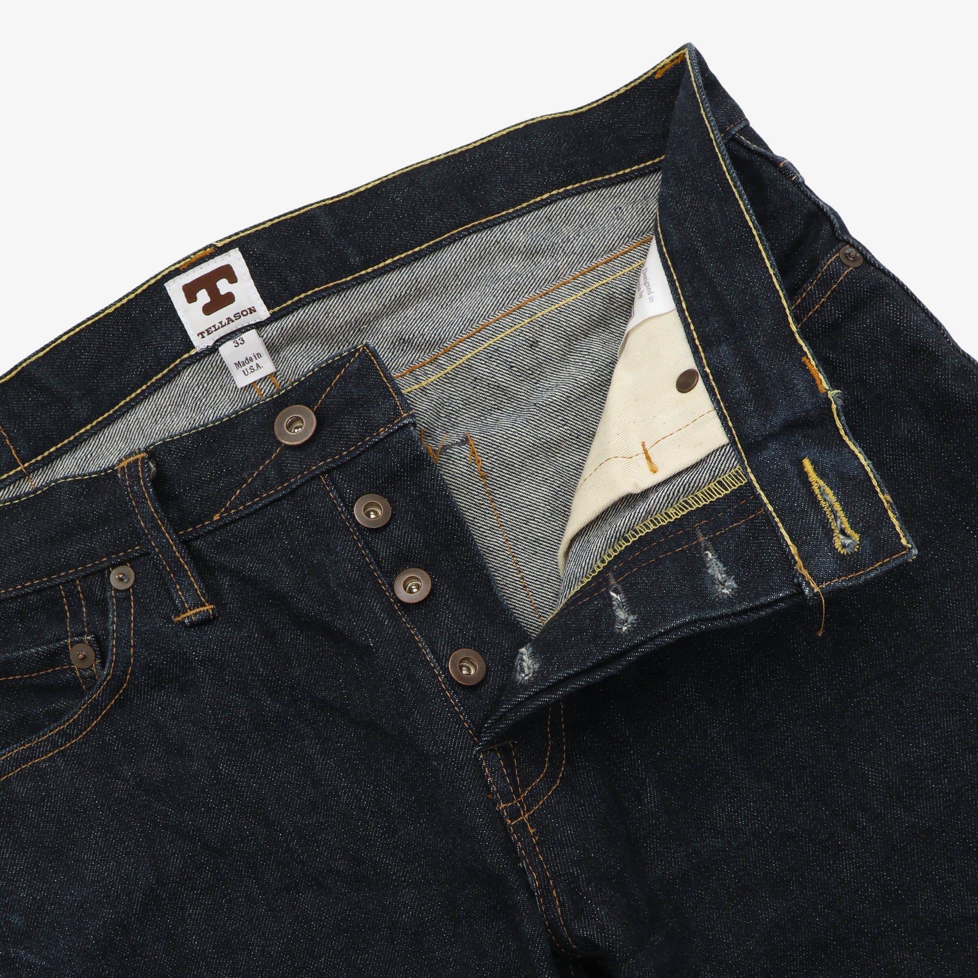 JGM Slim Straight Selvedge Jeans (33W X 35L)