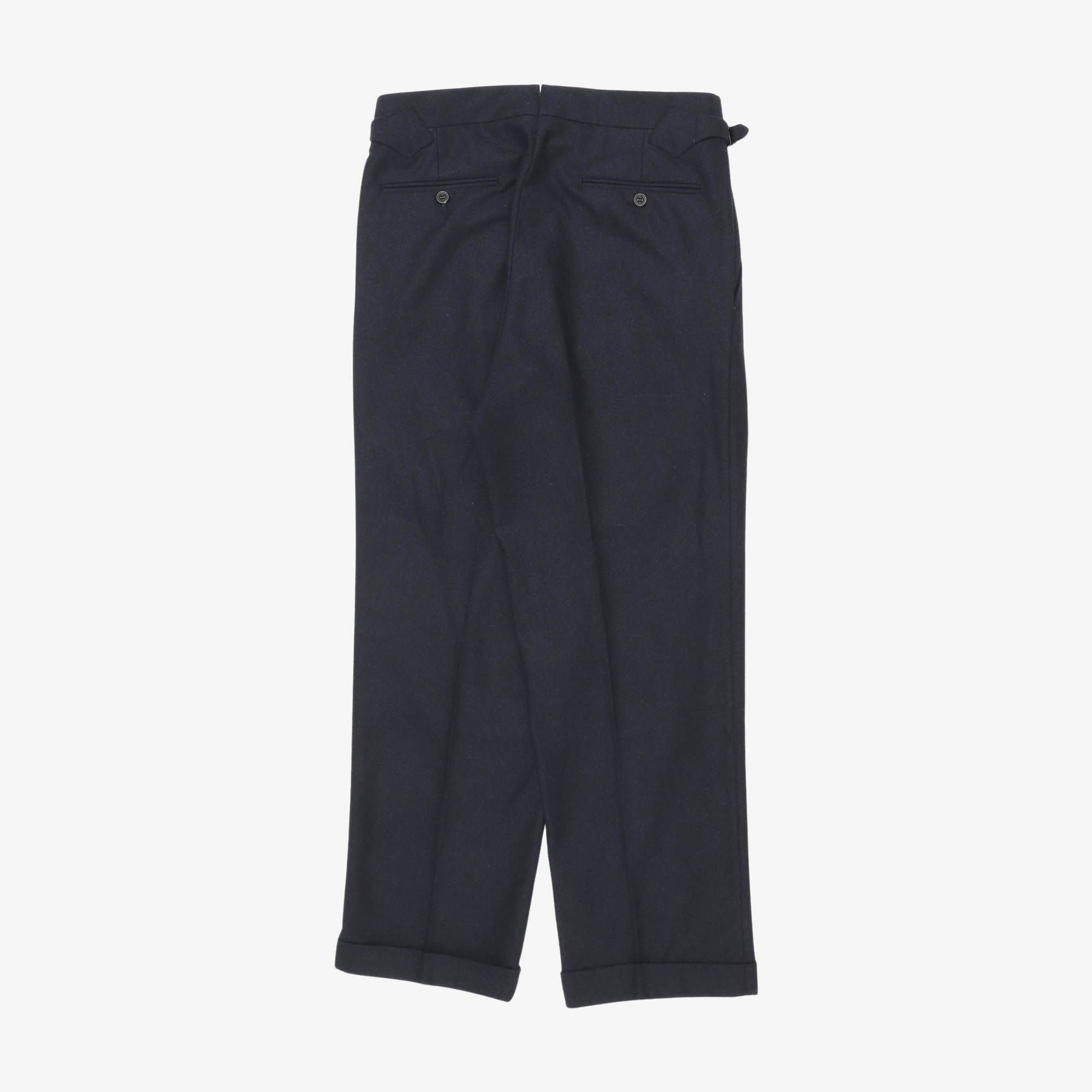 Aleks Flannel Pleated Trousers (32W X 29.5L)