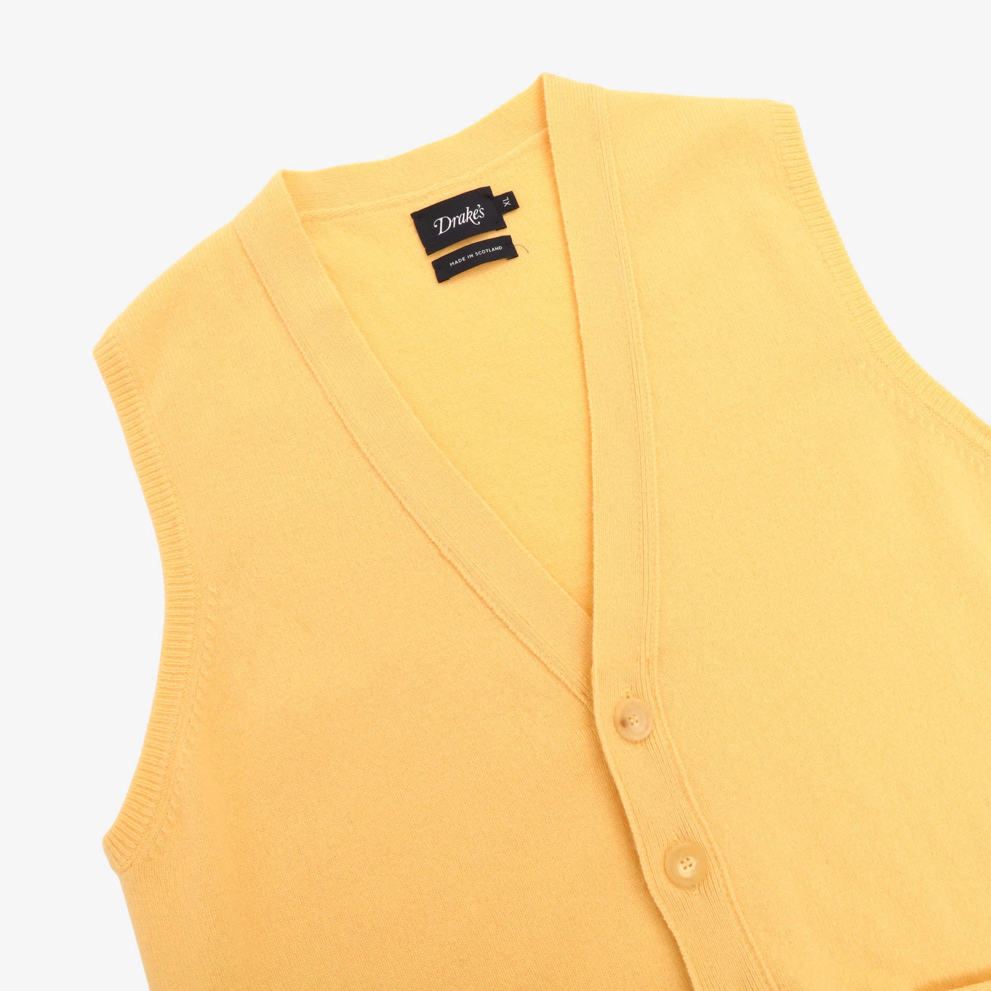 Lambswool Sleeveless Cardigan