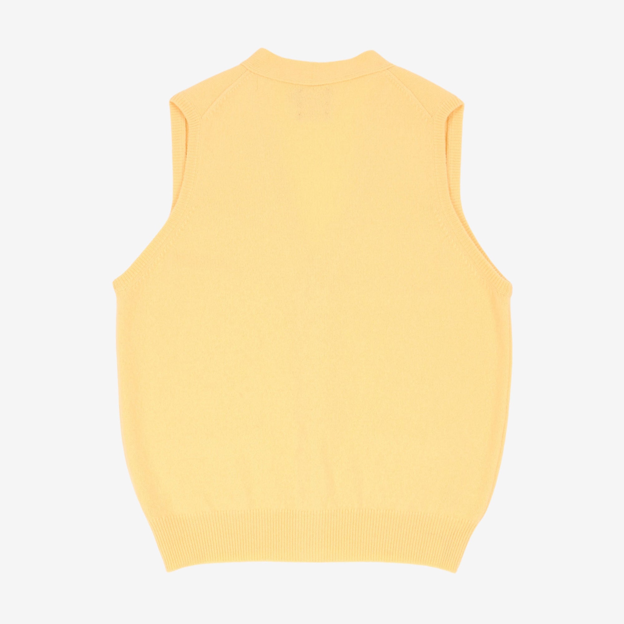 Lambswool Sleeveless Cardigan