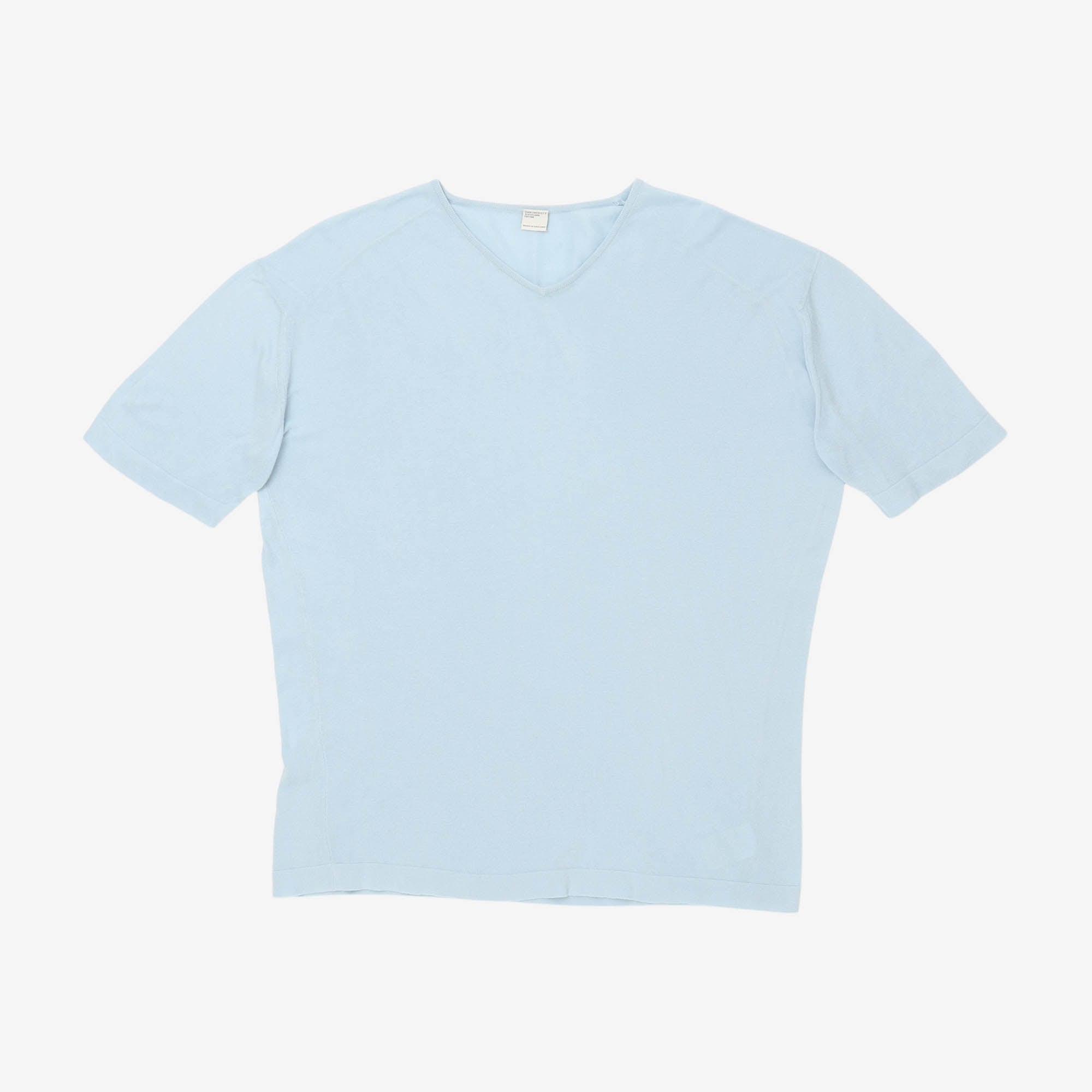 Sea Island Knit V Neck Tee
