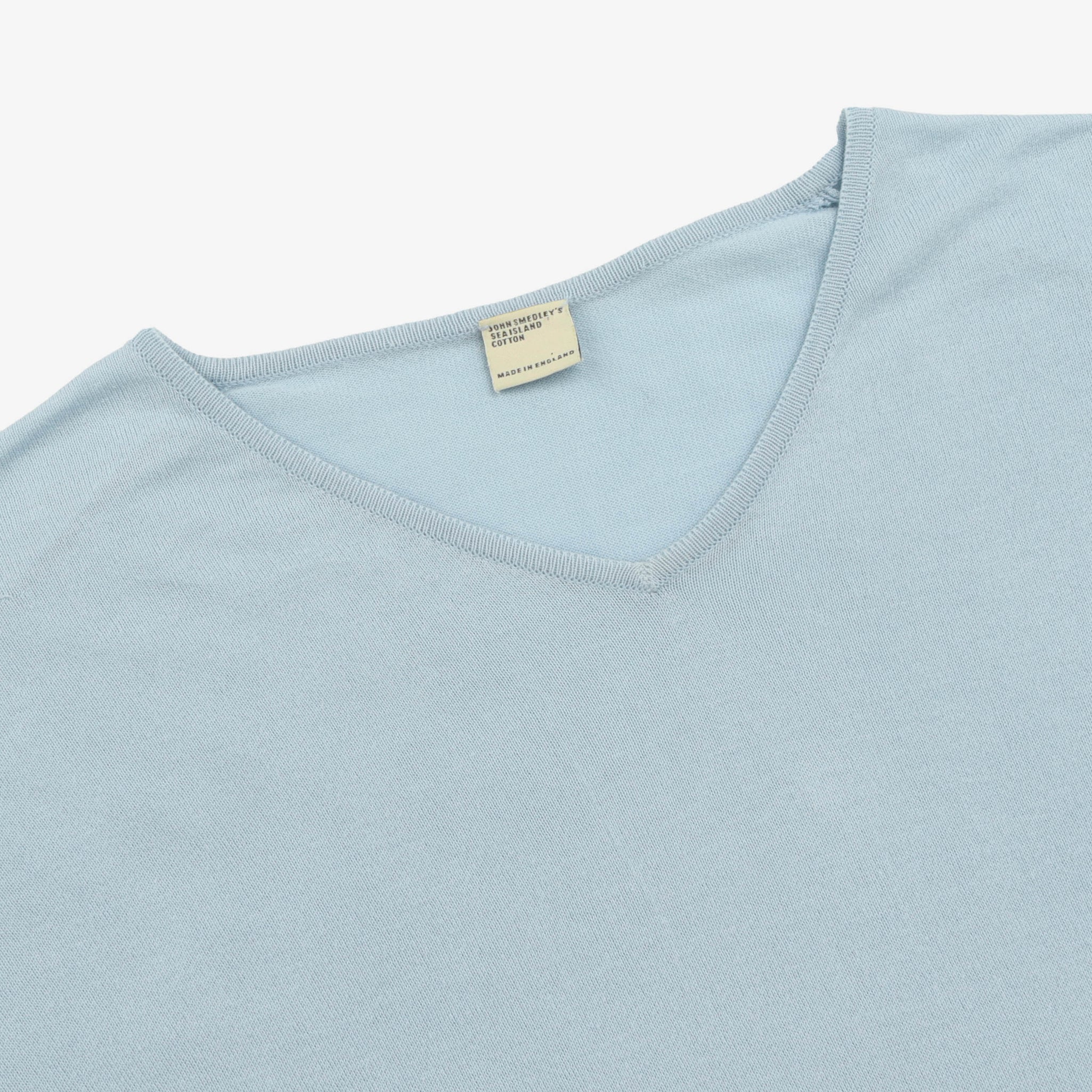 Sea Island Knit V Neck Tee