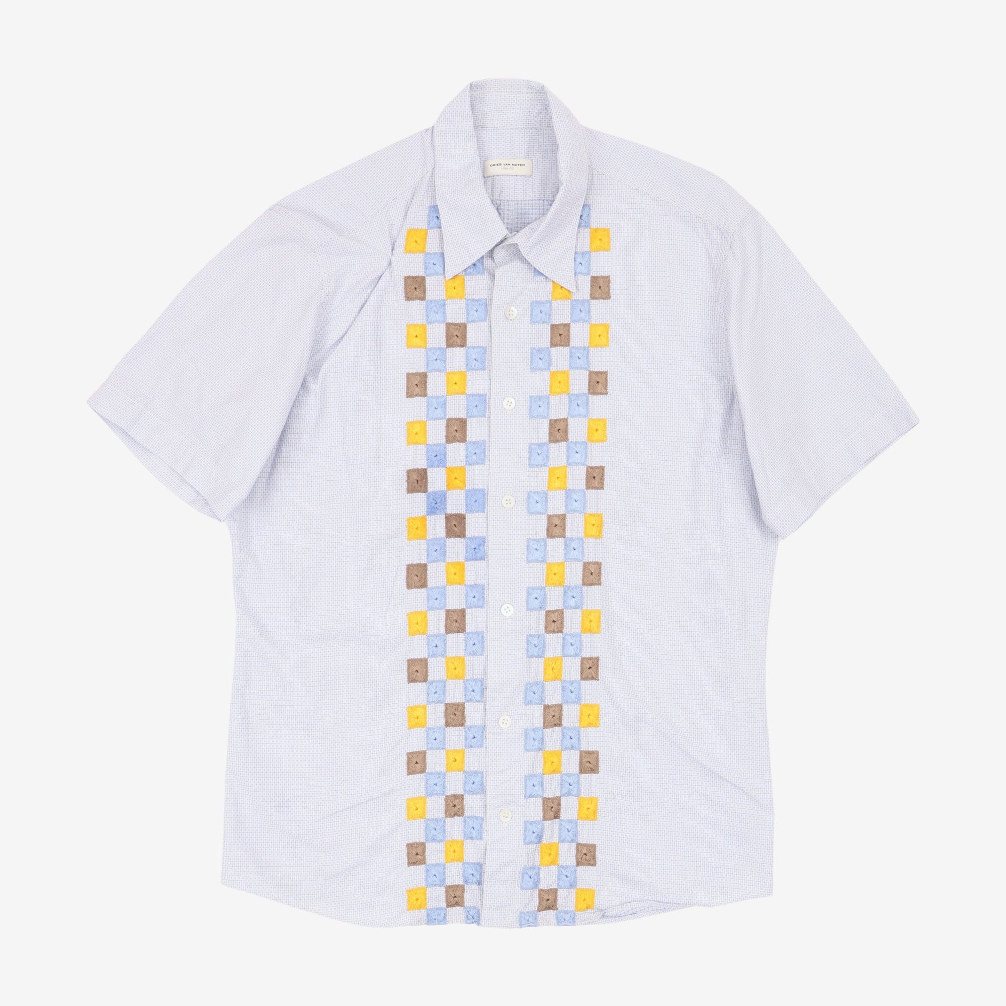 Geo Embroidered SS Shirt