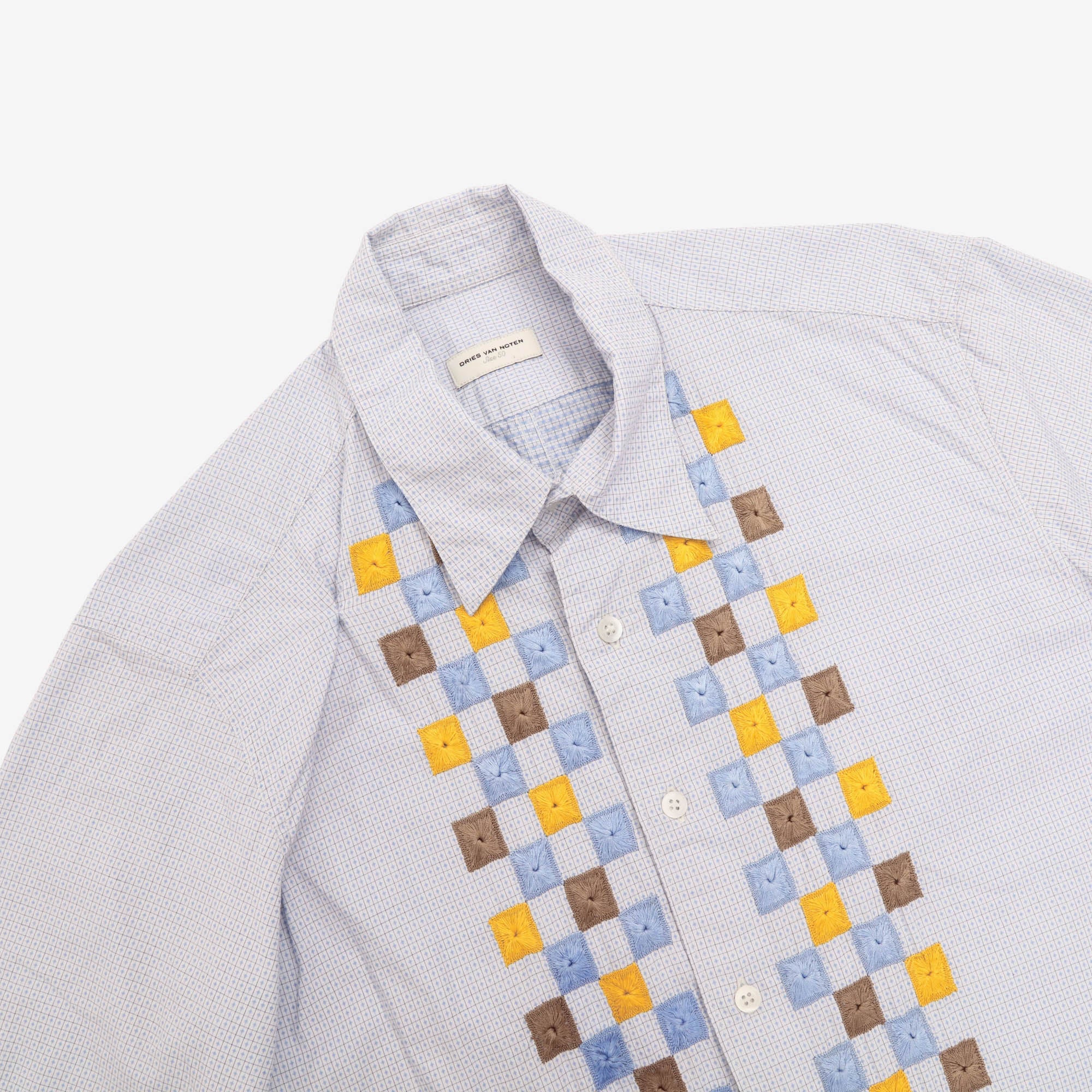 Geo Embroidered SS Shirt