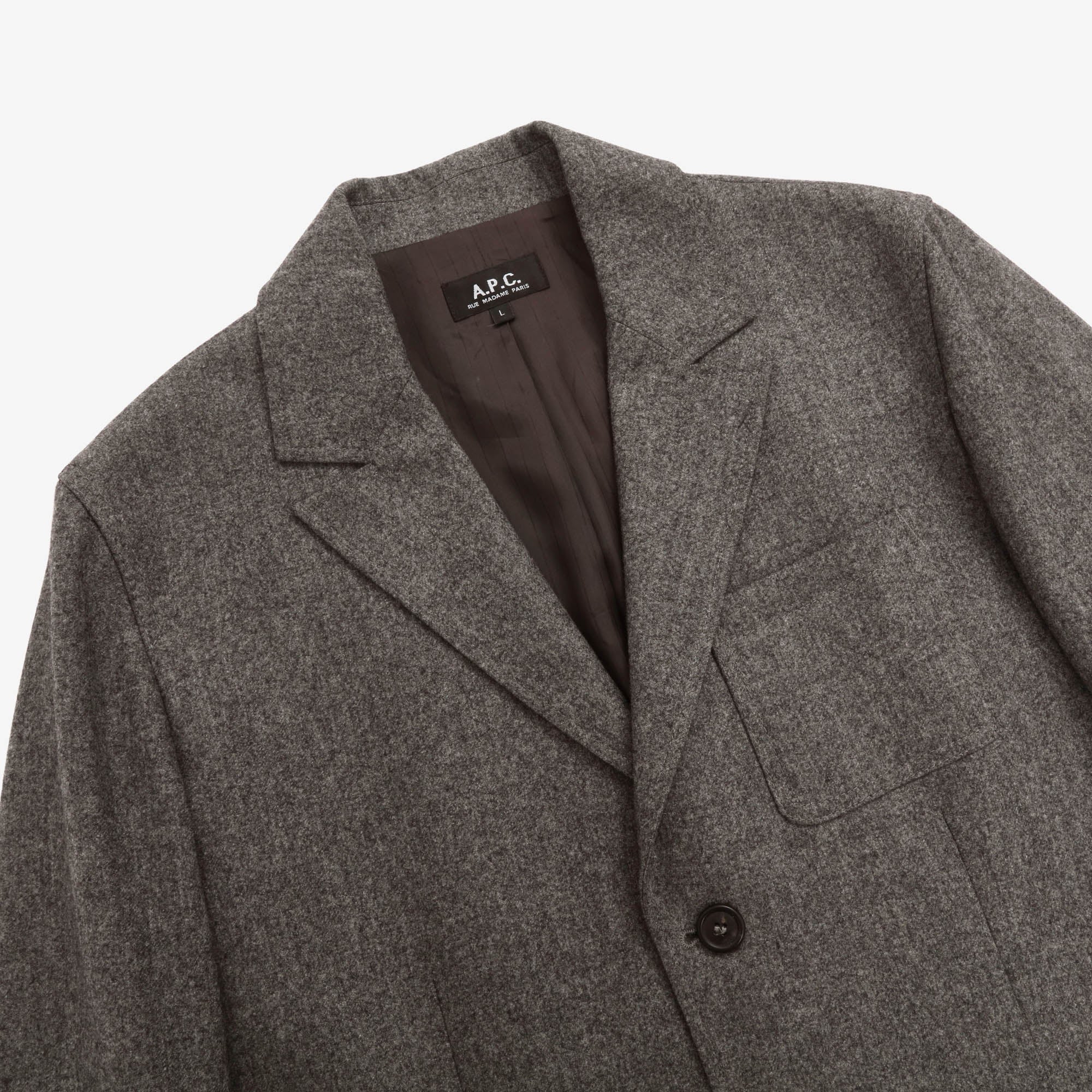Unstructured Wool Jacket