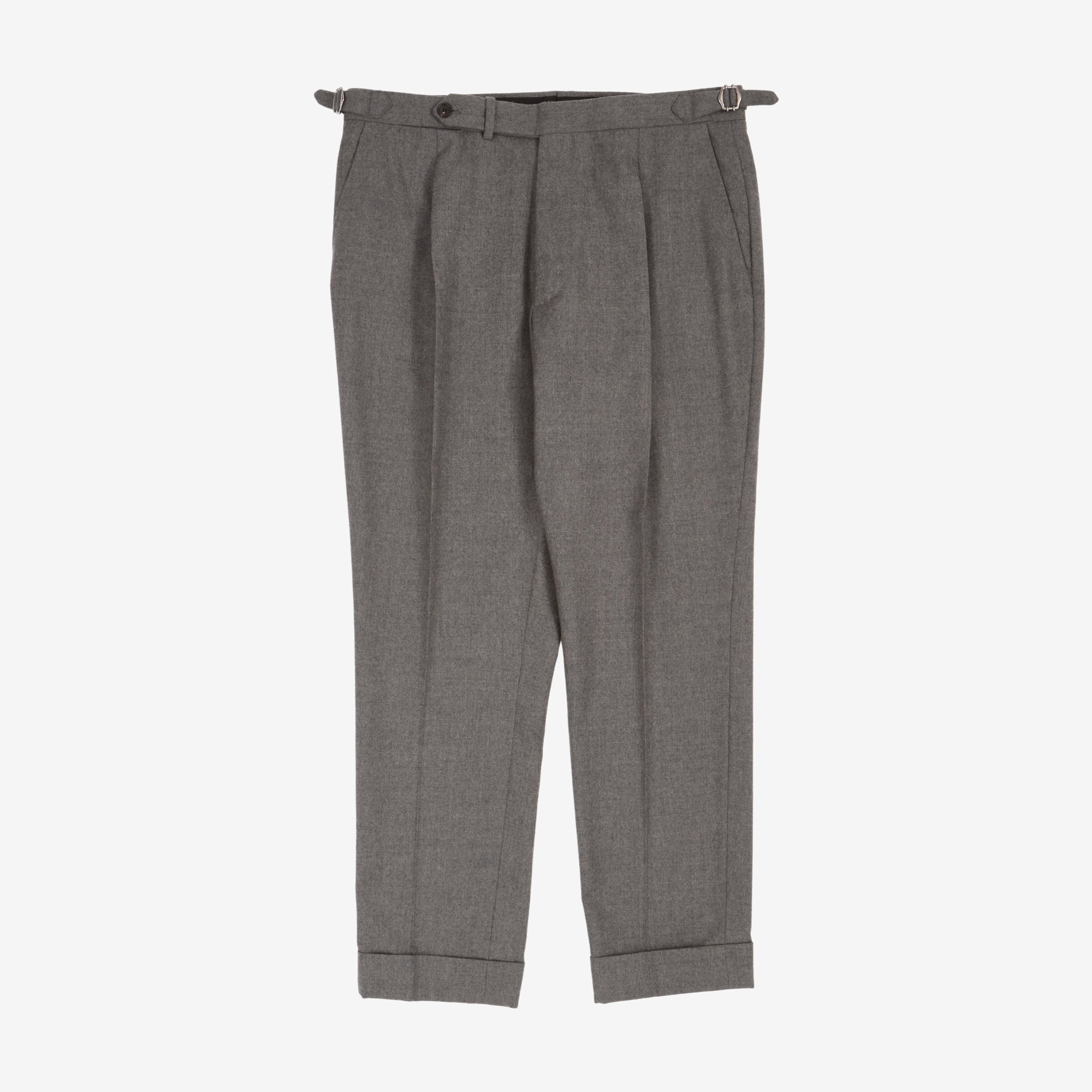 Wool Flannel Tailored Trousers (35W X 29L)