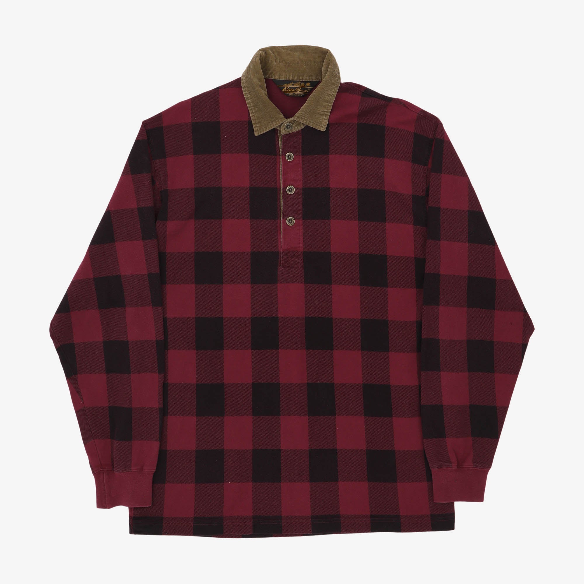 Vintage Buffalo Plaid LS Polo