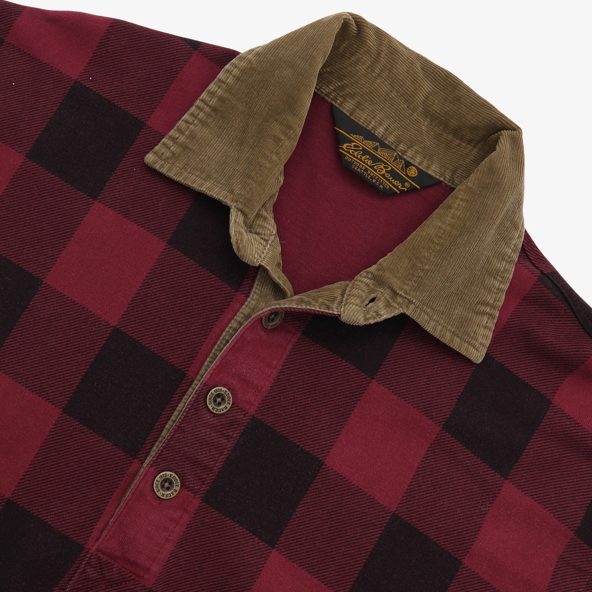 Vintage Buffalo Plaid LS Polo