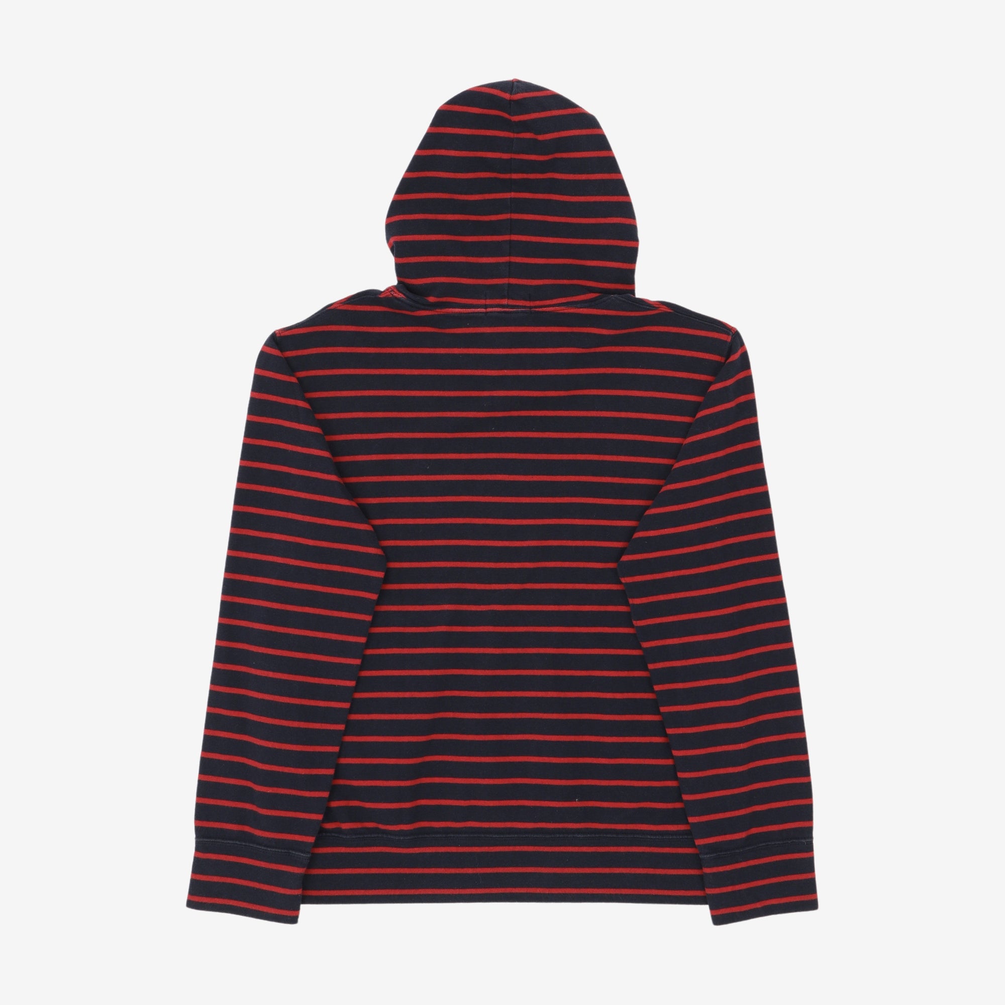 Linen Blend Striped Hoodie