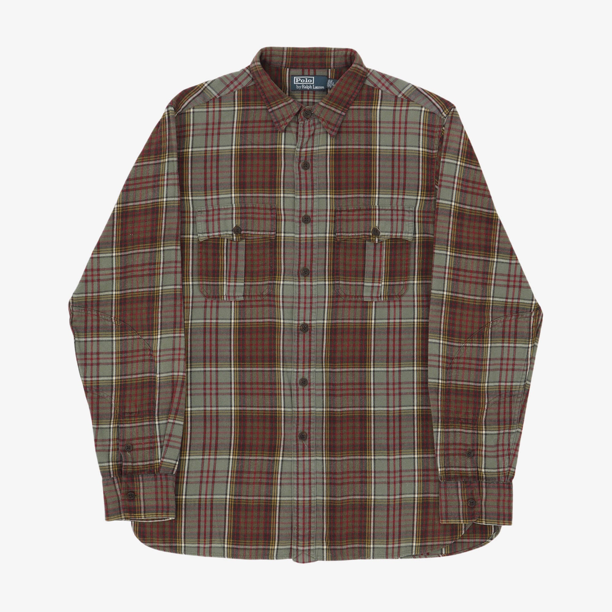 Vintage Flannel Plaid Work Shirt