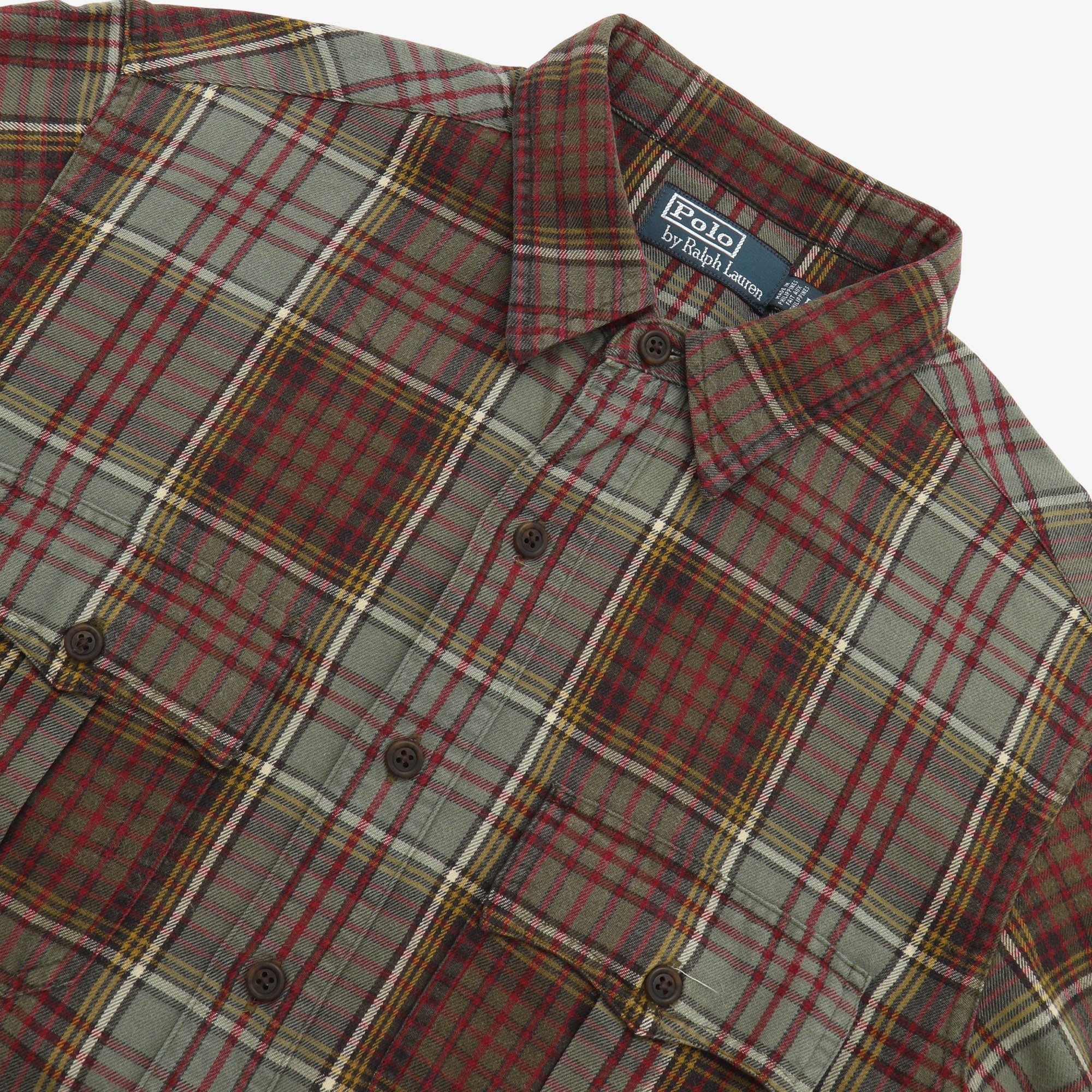 Vintage Flannel Plaid Work Shirt