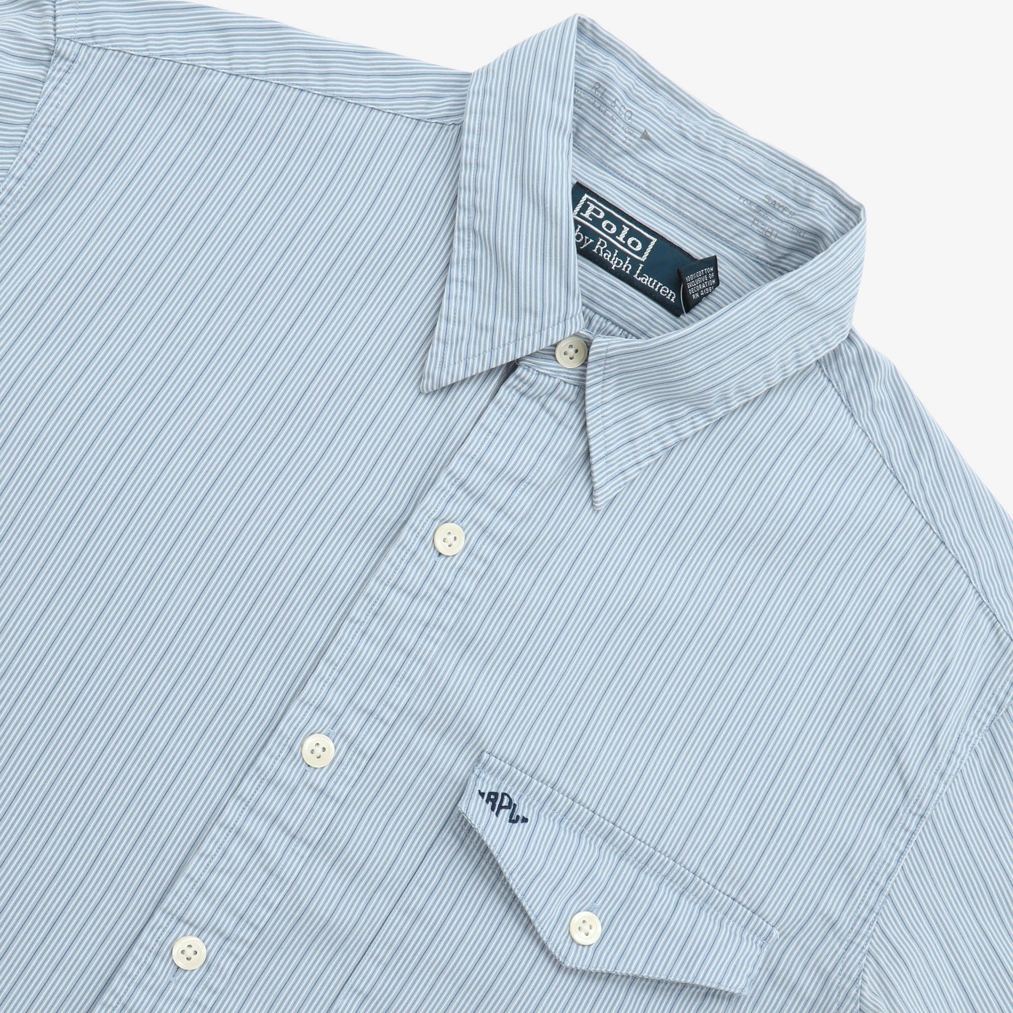 Vintage Striped Officers Shirt
