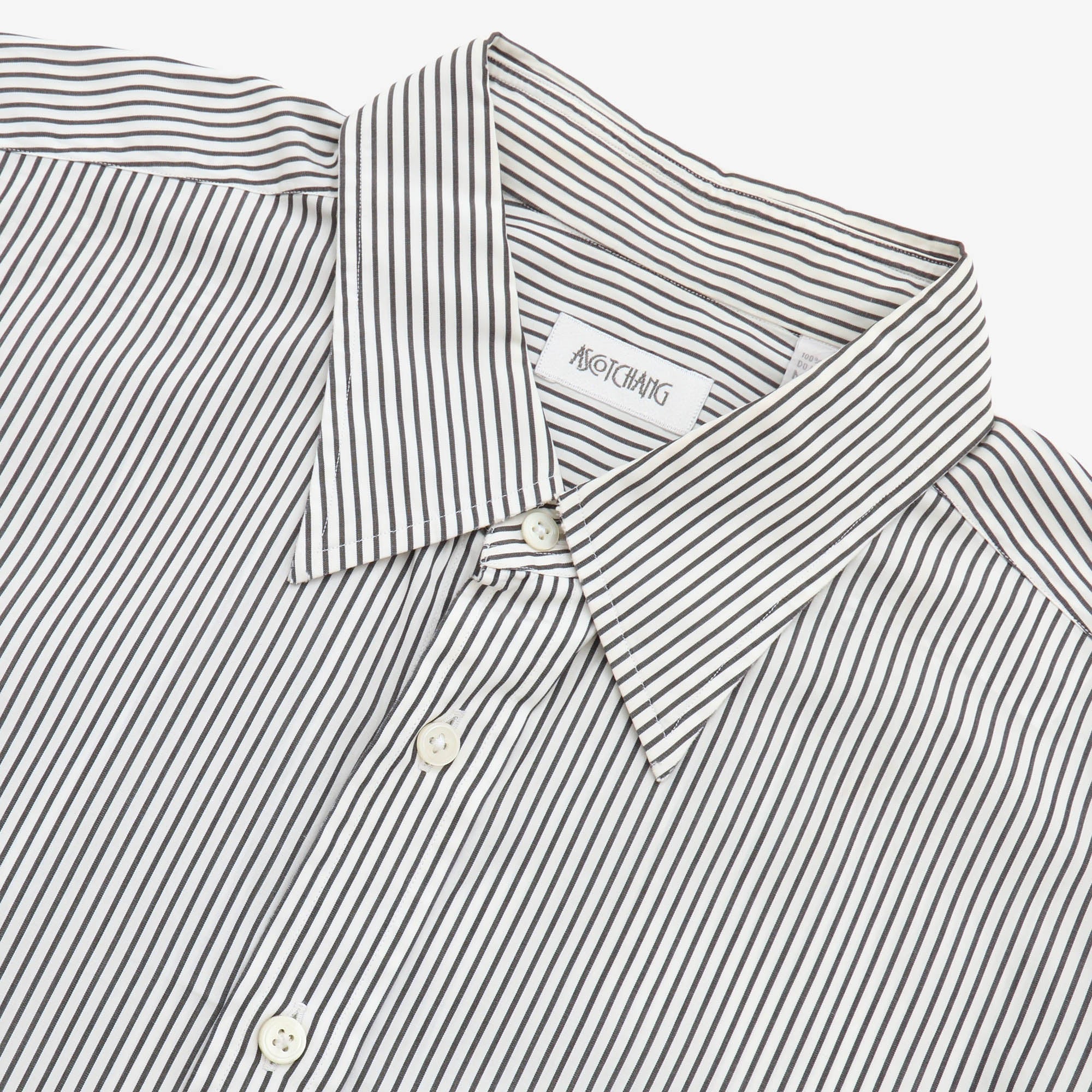 Thomas Mason Striped Poplin Shirt
