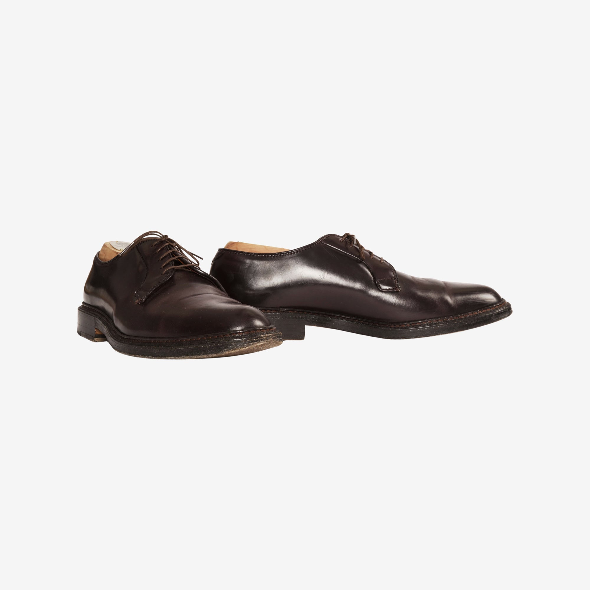 990 Cordovan Plain Toe Blucher + Trees (Clutch Cafe)