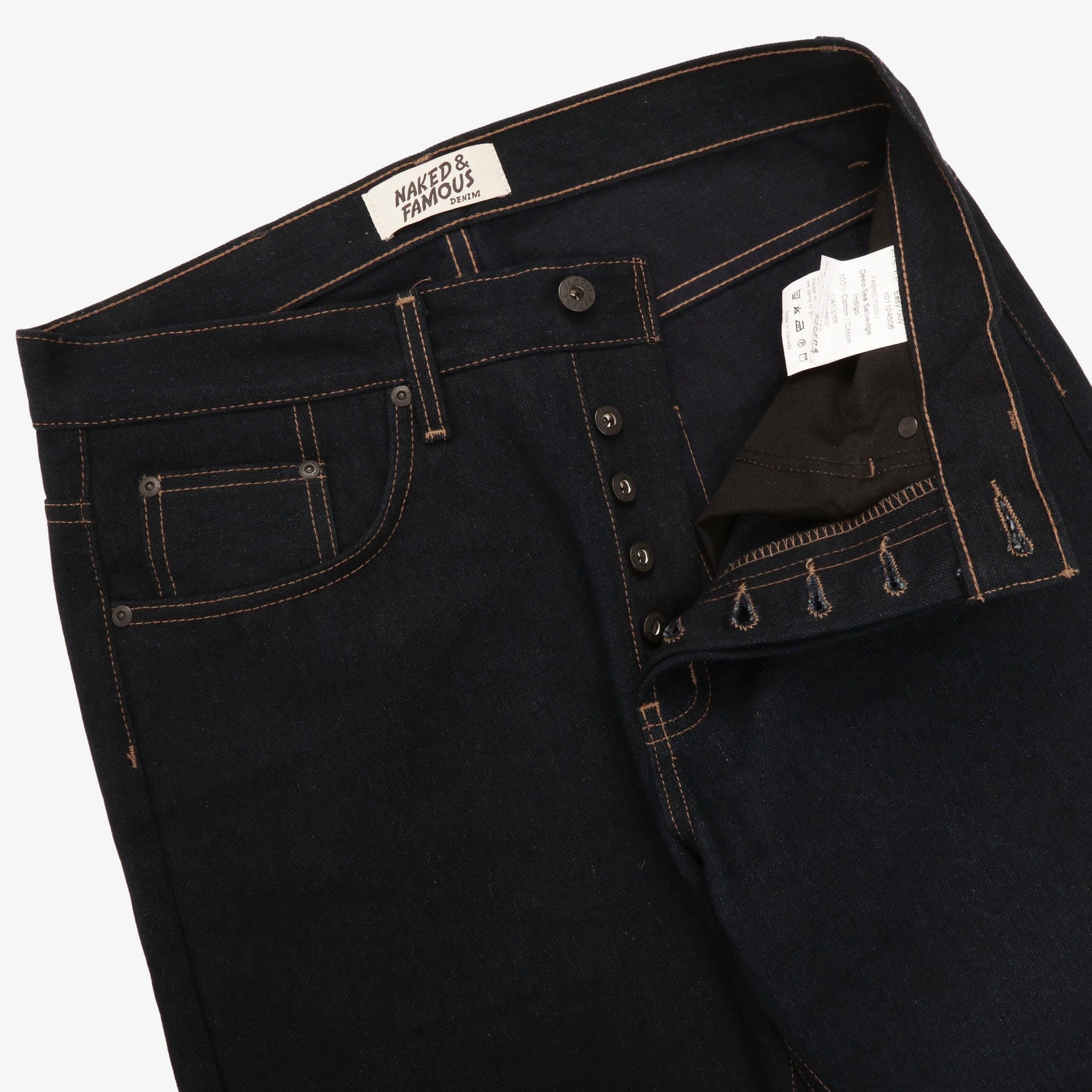 Easy Guy Deep Sea Selvedge Jeans (33W X 32L)