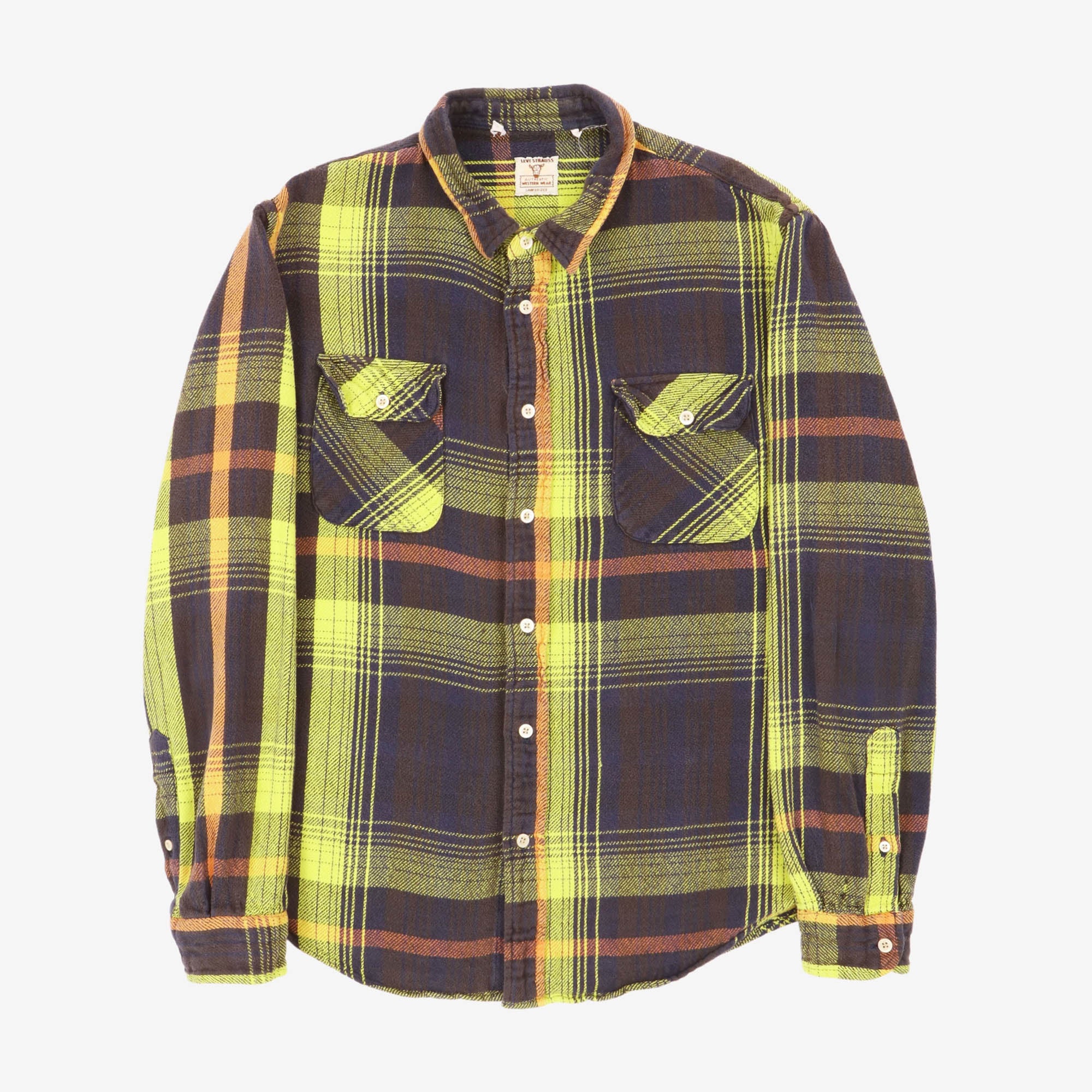 Short Horn Flannel Work Shirt