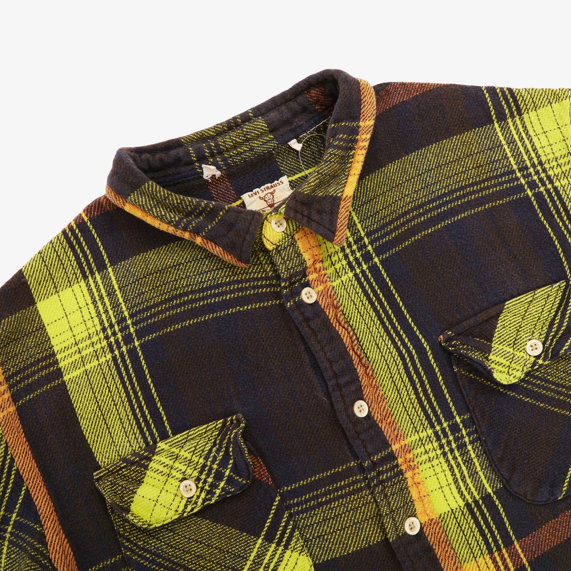 Short Horn Flannel Work Shirt