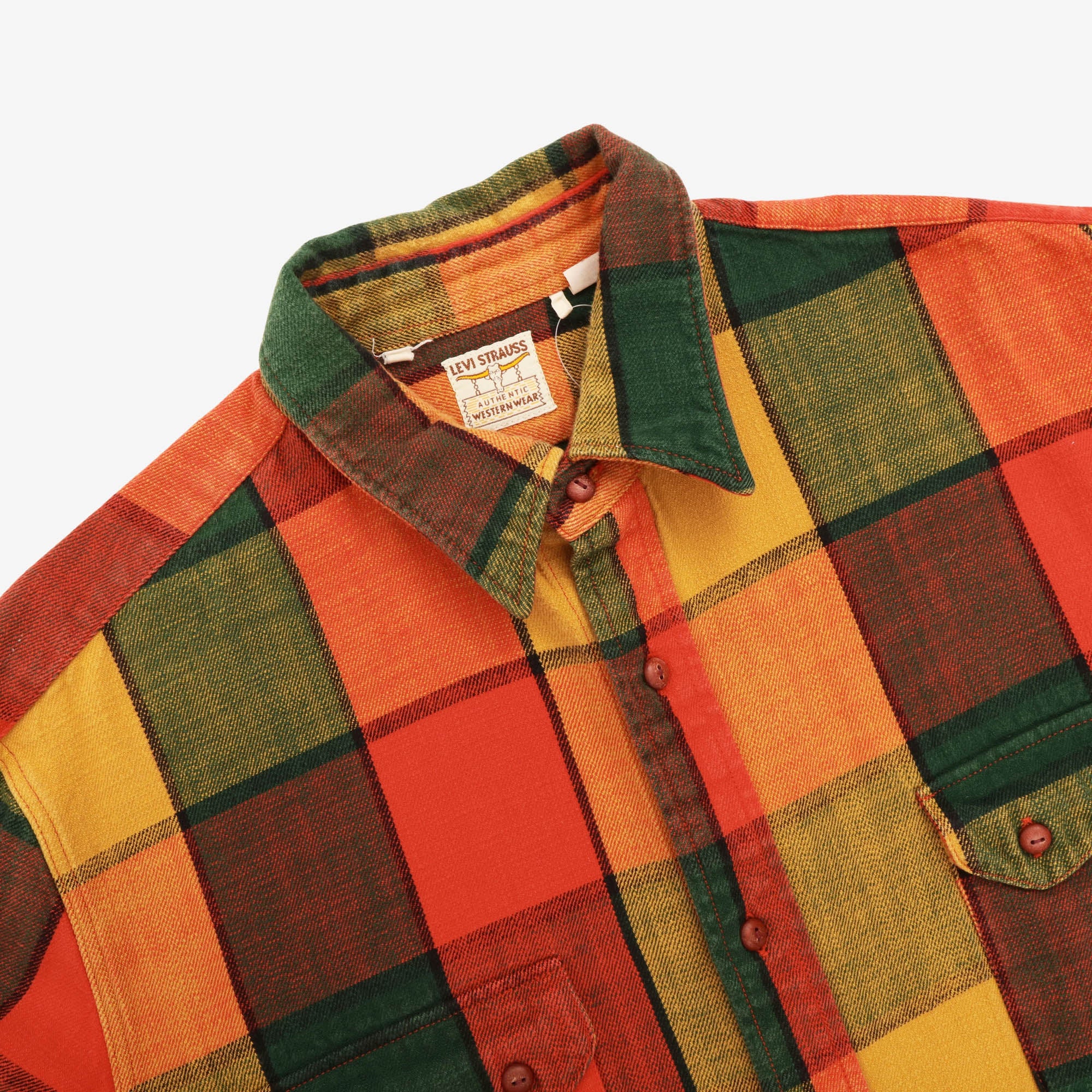 Long Horn Flannel Work Shirt