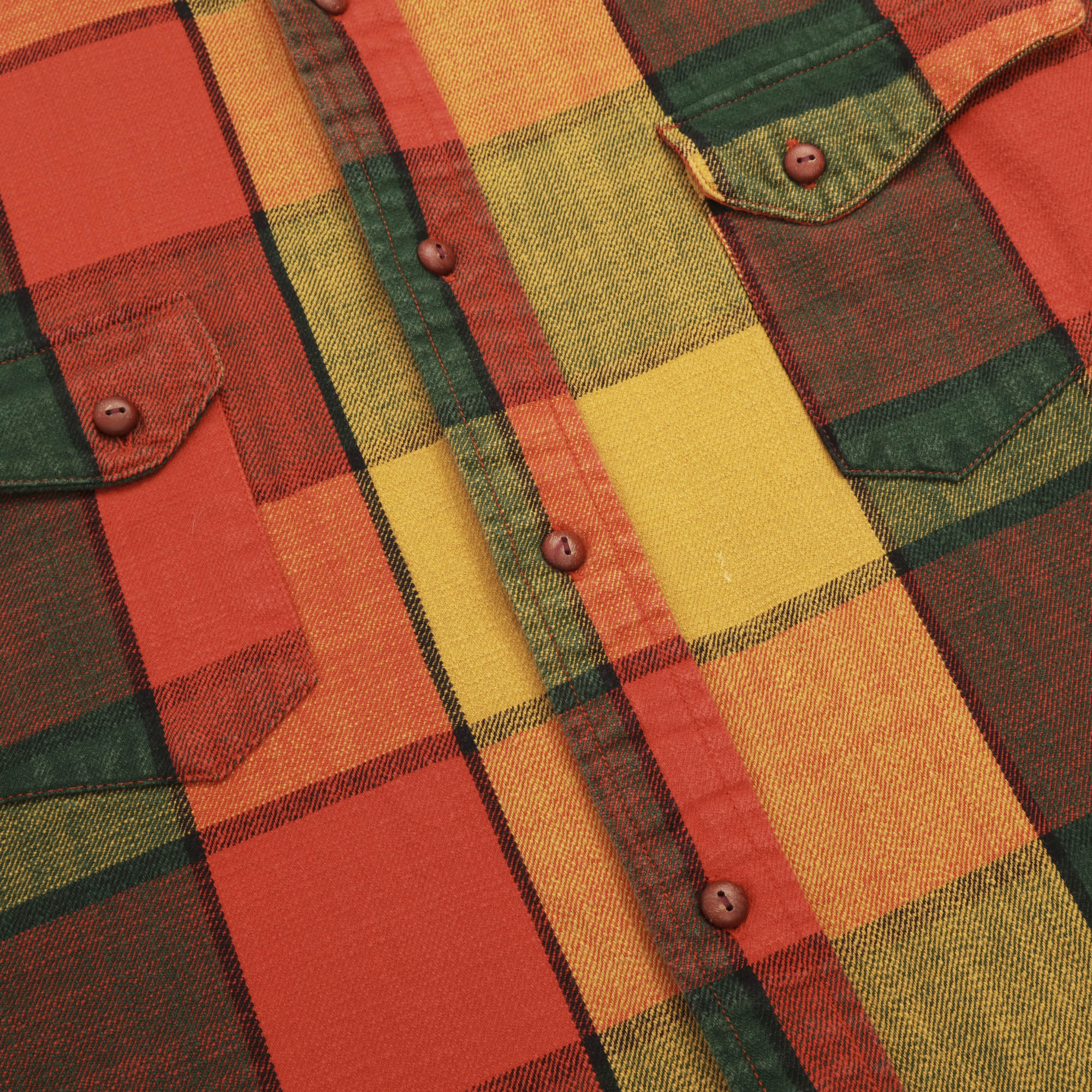 Long Horn Flannel Work Shirt