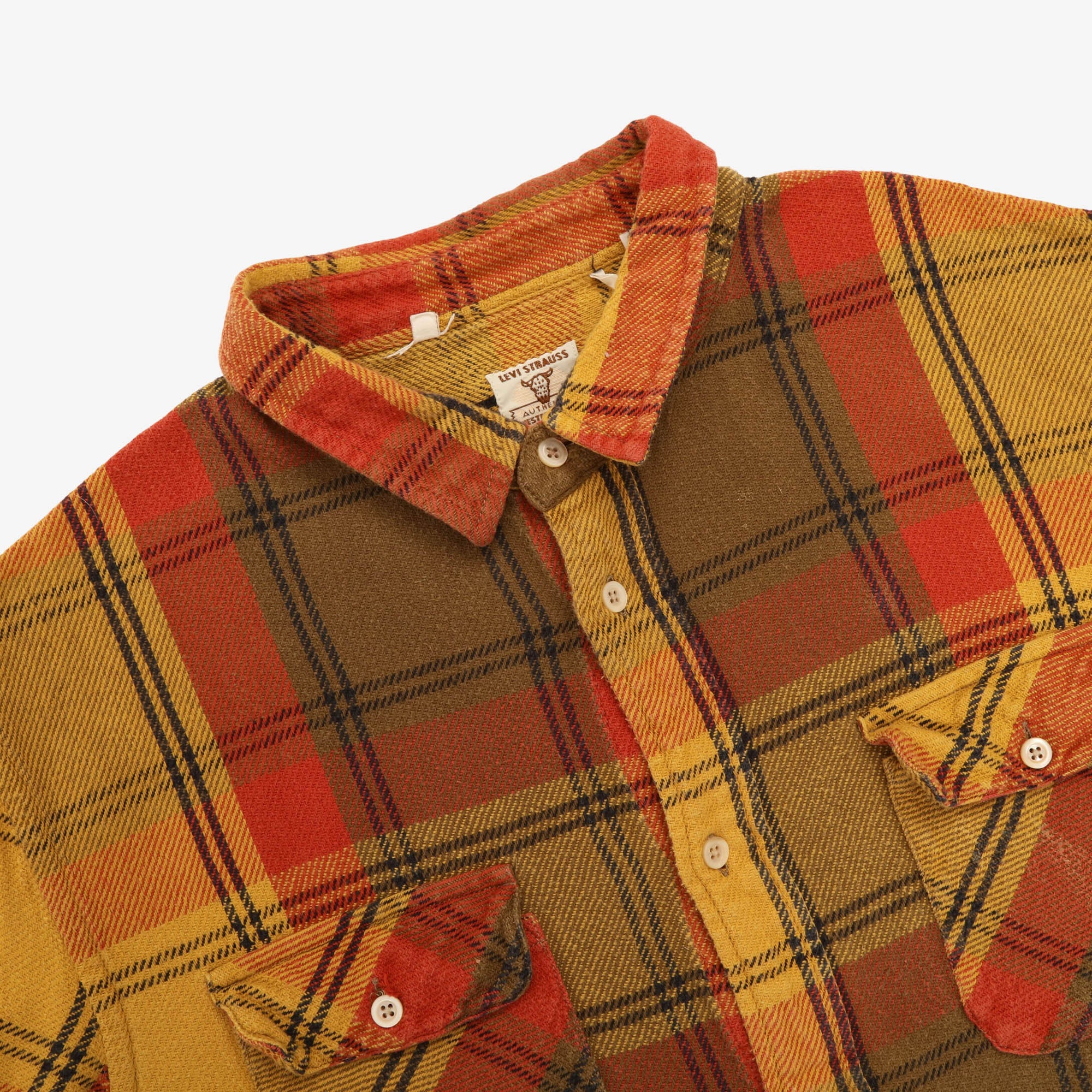 Short Horn Flannel Work Shirt