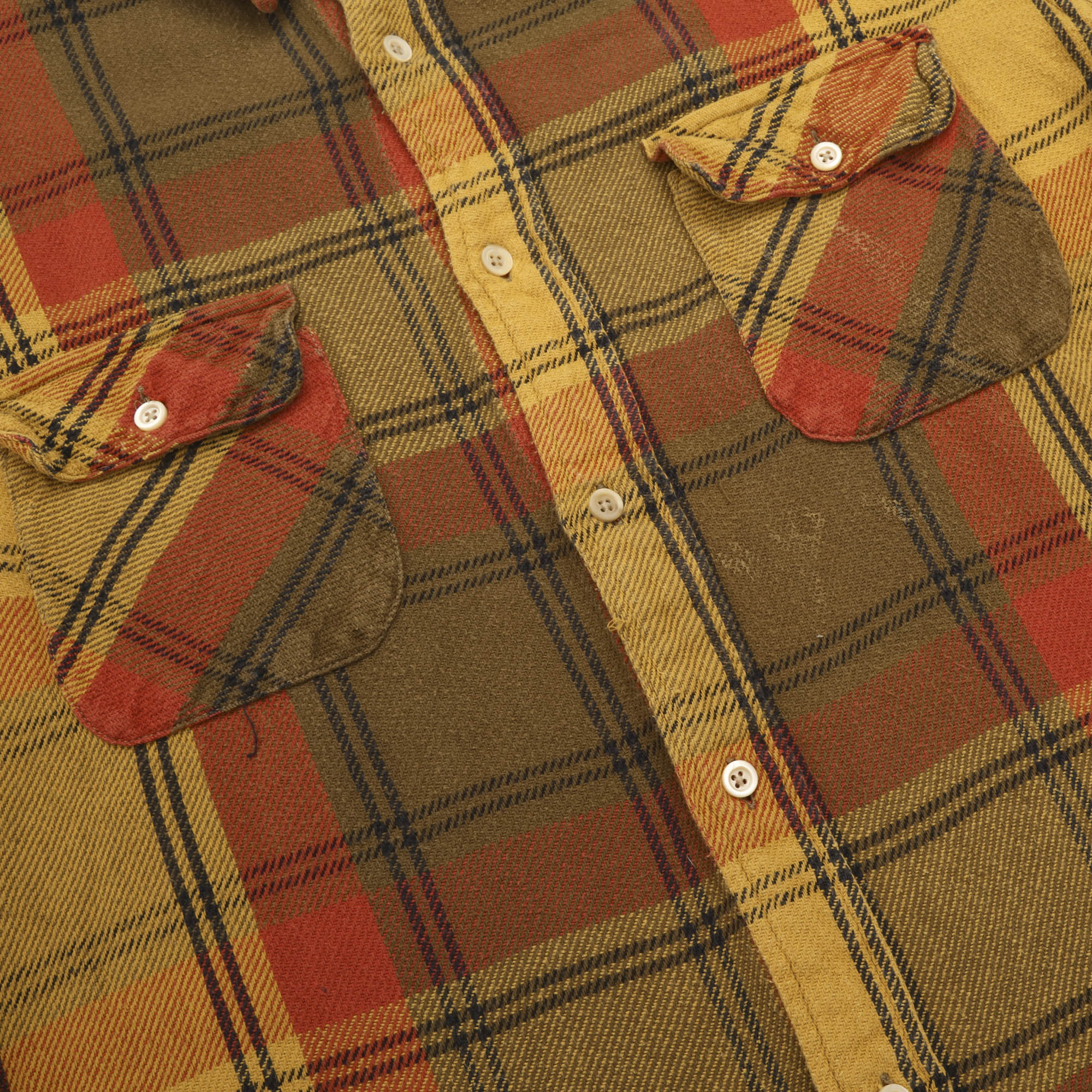 Short Horn Flannel Work Shirt