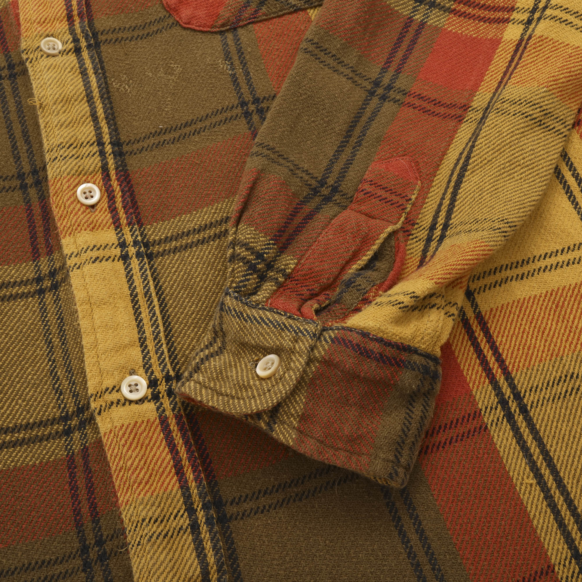 Short Horn Flannel Work Shirt