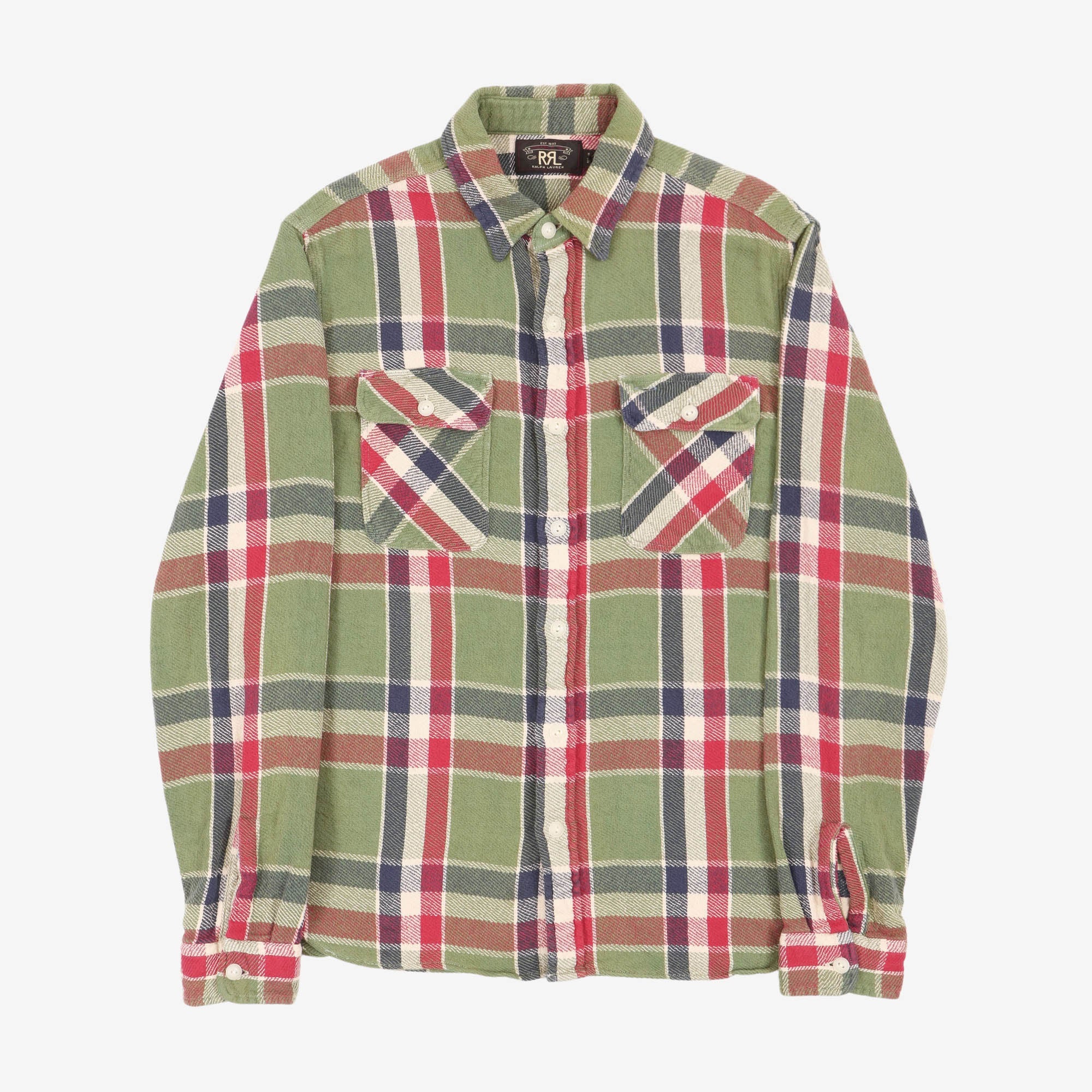 Plaid Twill Work Shirt
