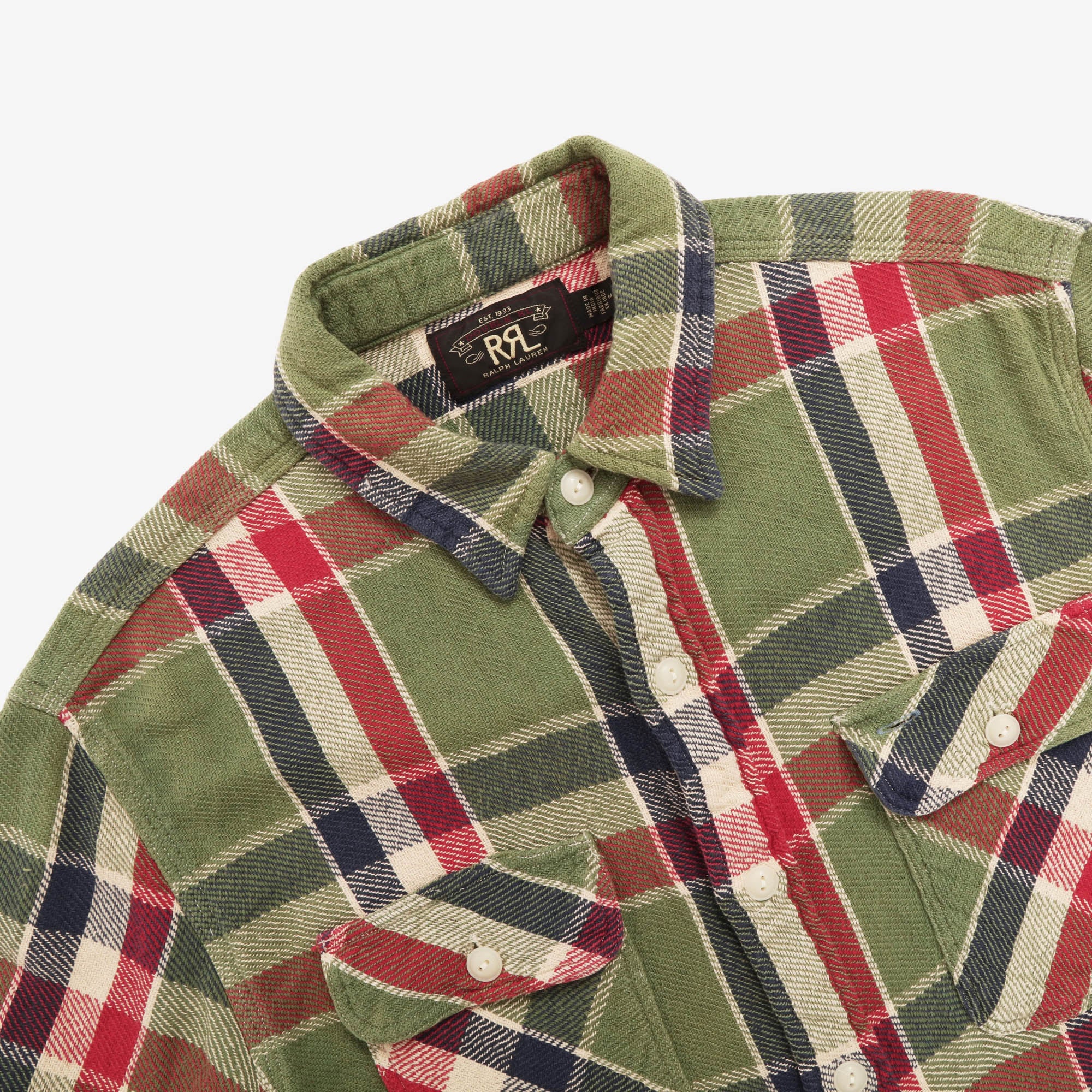 Plaid Twill Work Shirt