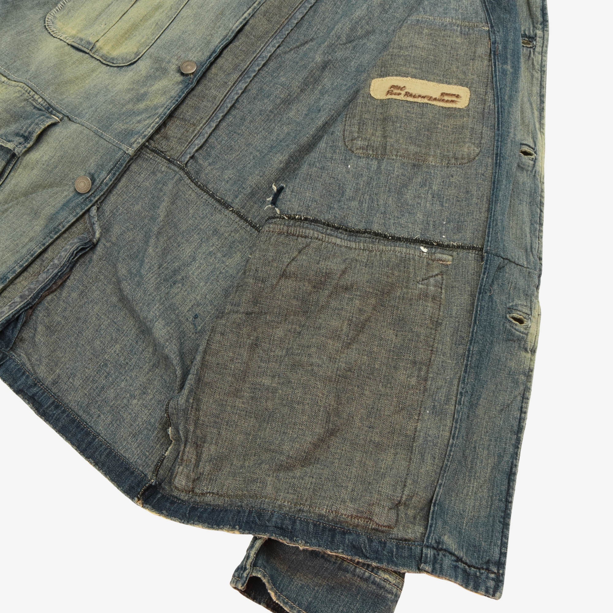 Loose Denim Billis Safari Jacket