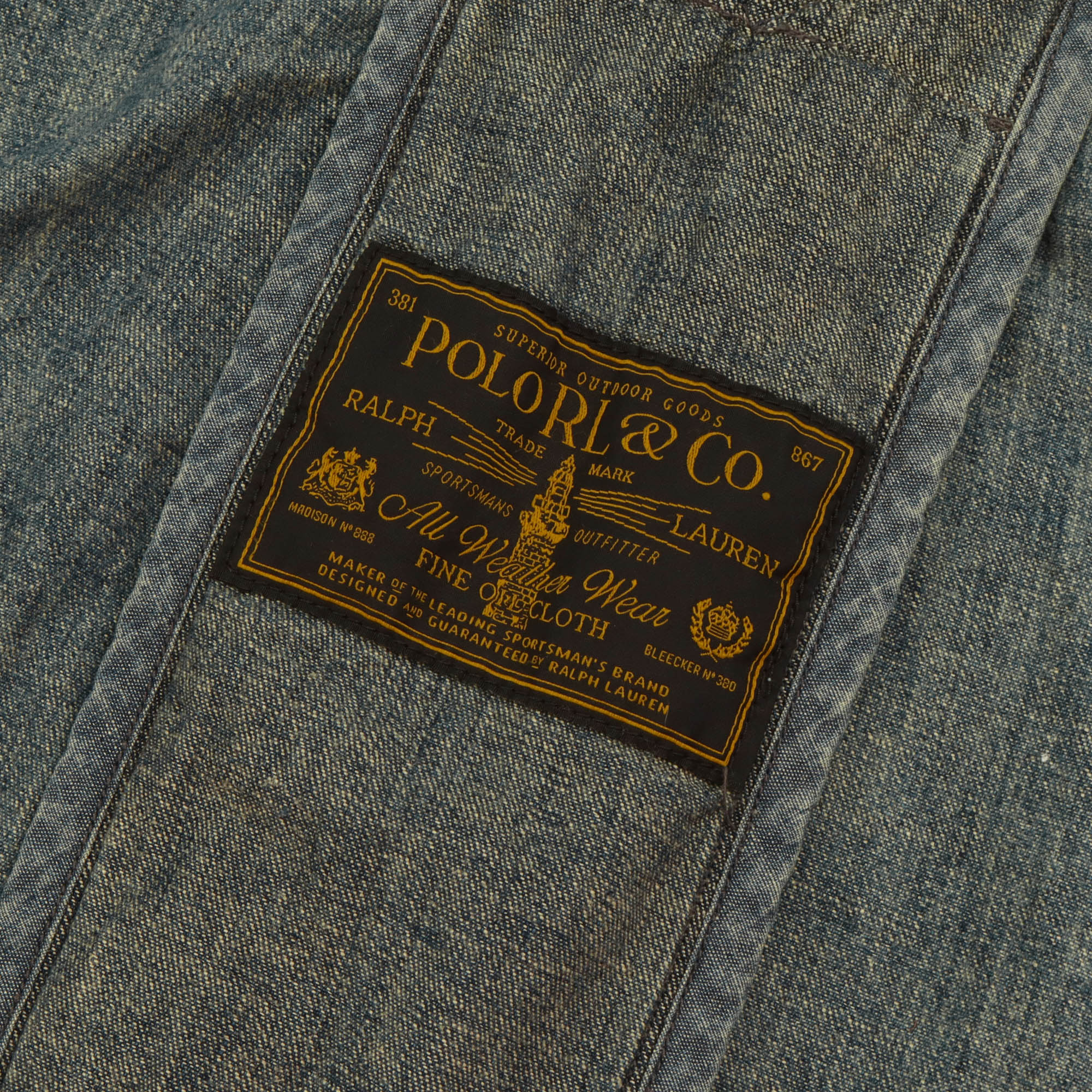 Loose Denim Billis Safari Jacket