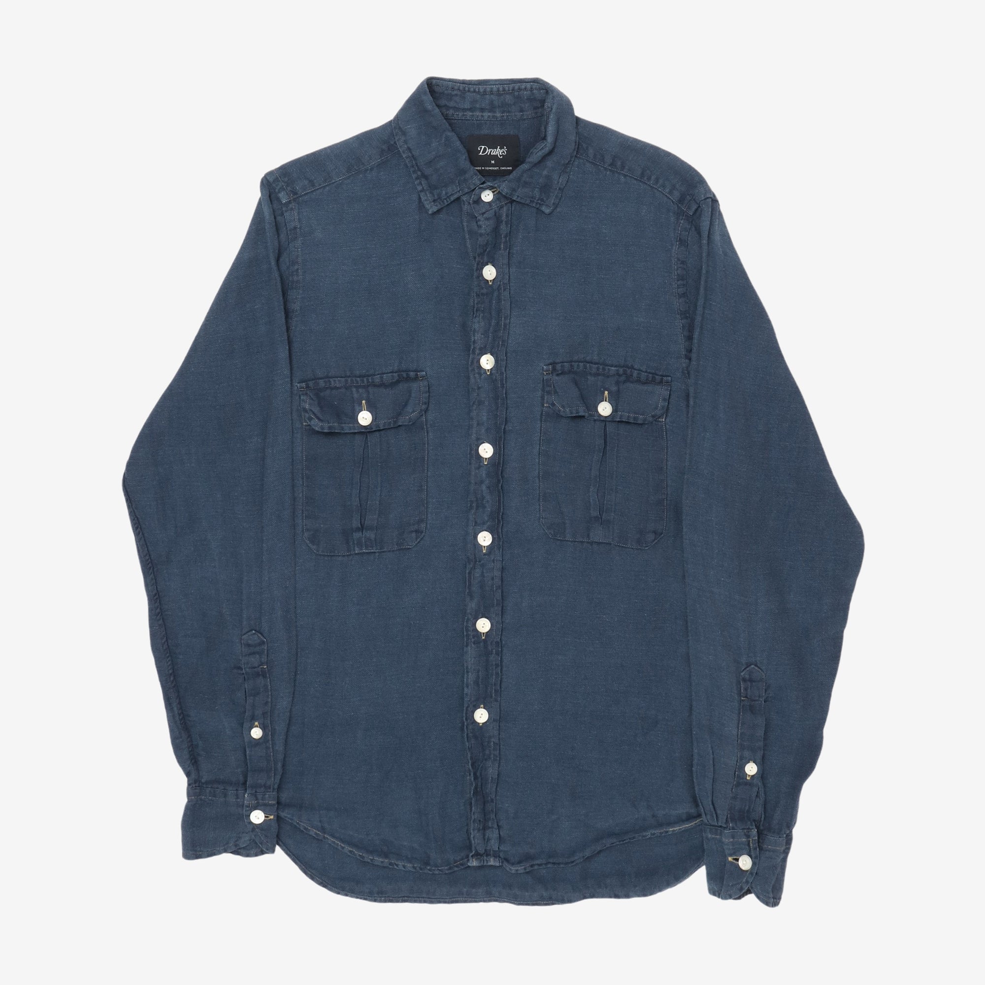Linen Two Pocket Work Shirt