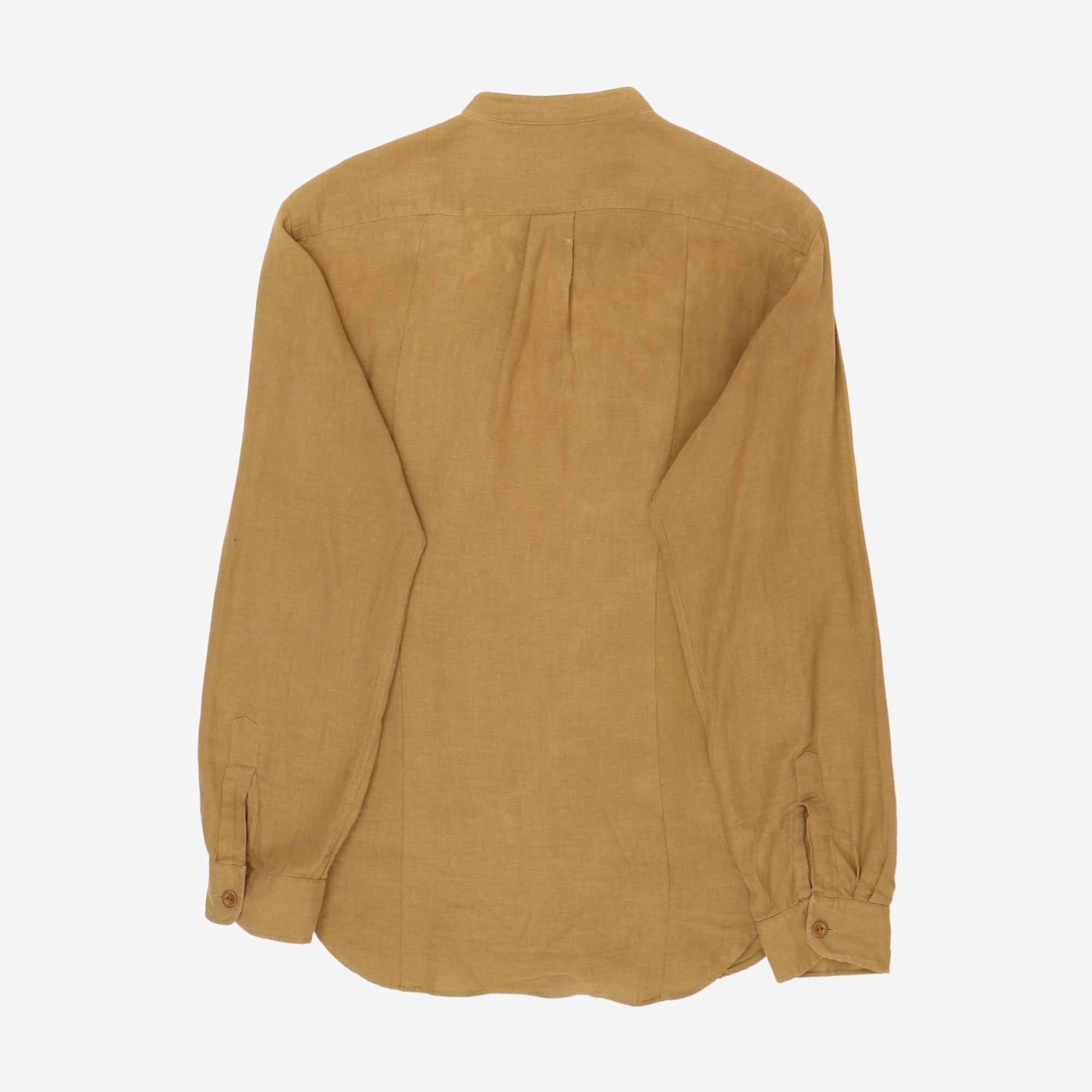 Linen Blend Popover Shirt