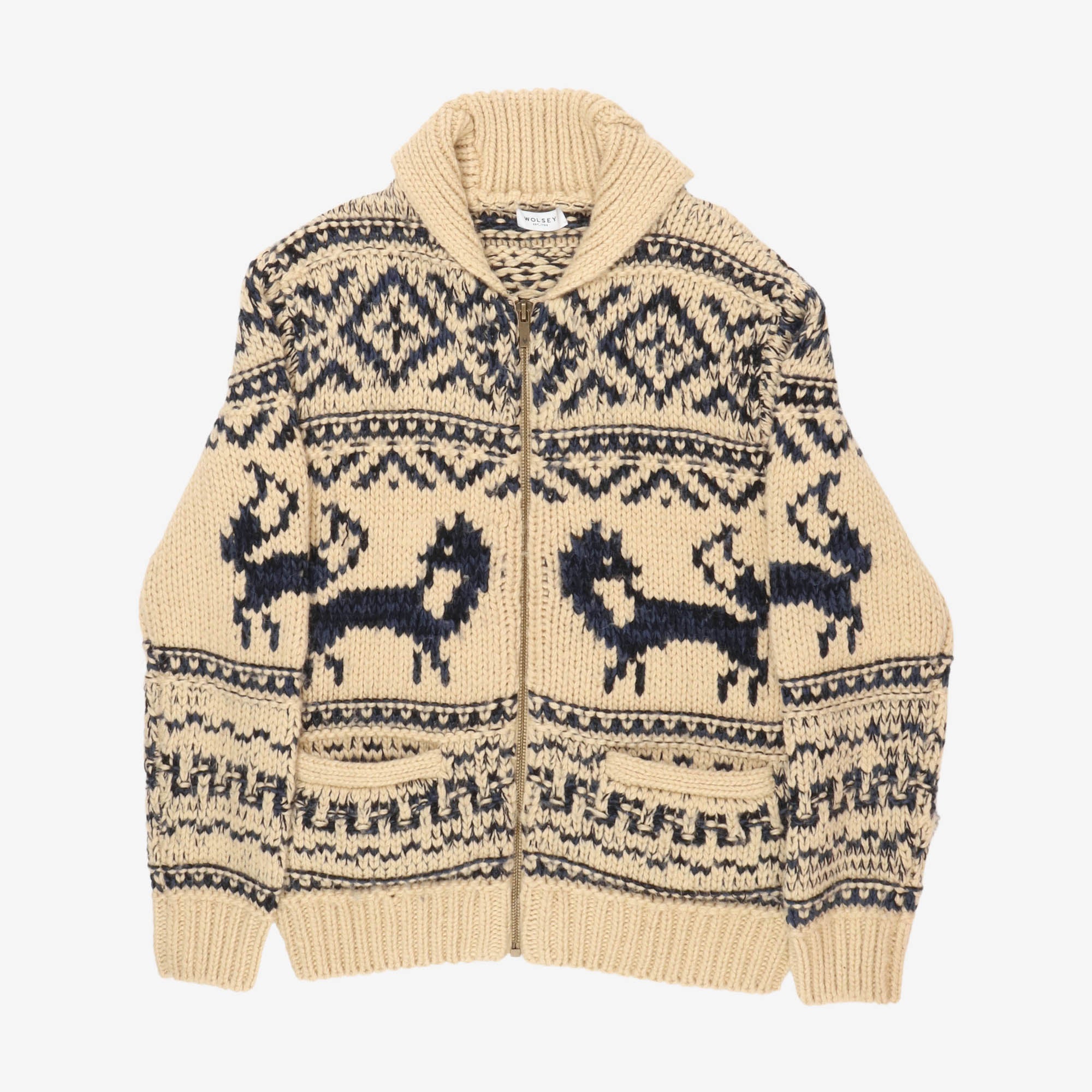 The Intarsia Shawl Cardigan