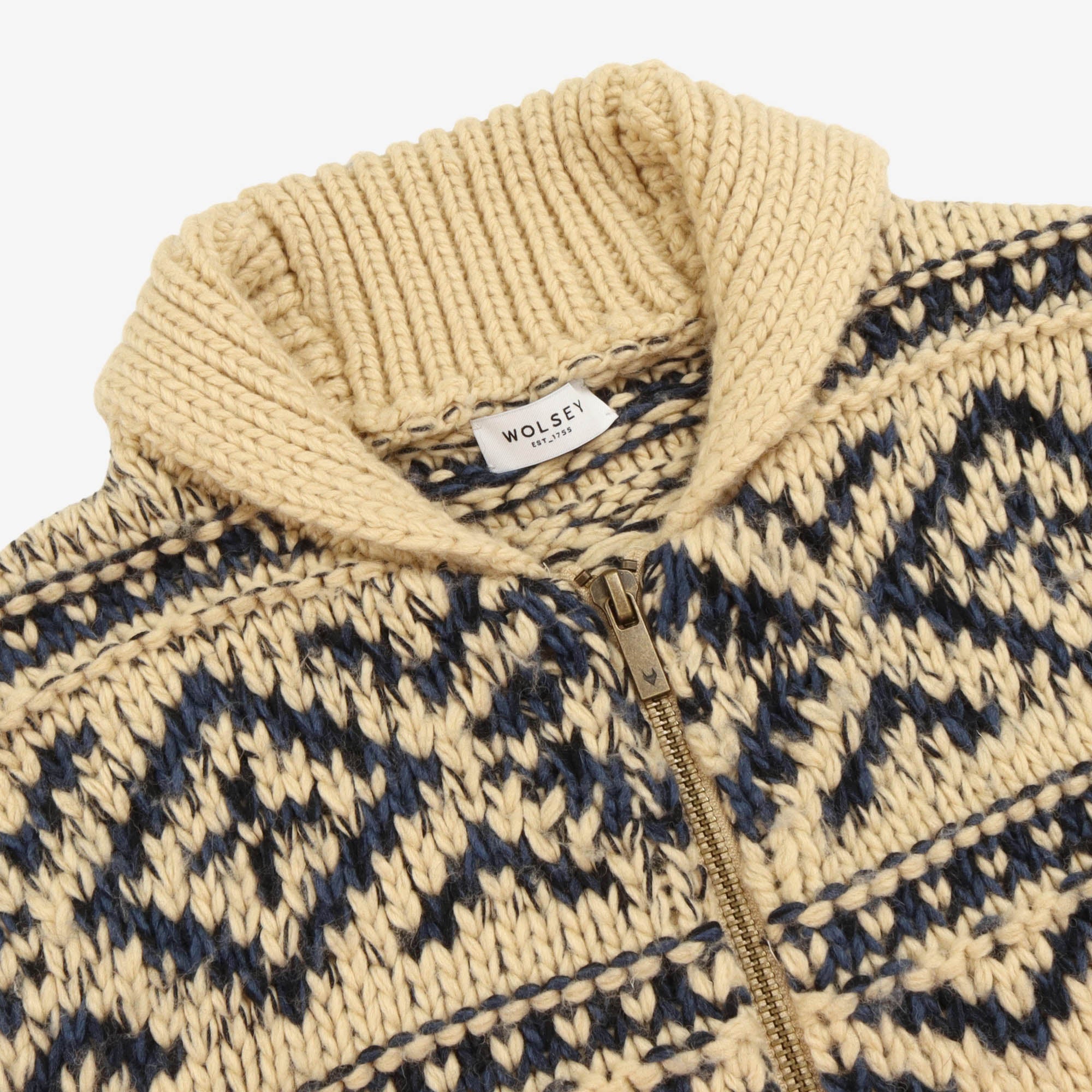 The Intarsia Shawl Cardigan