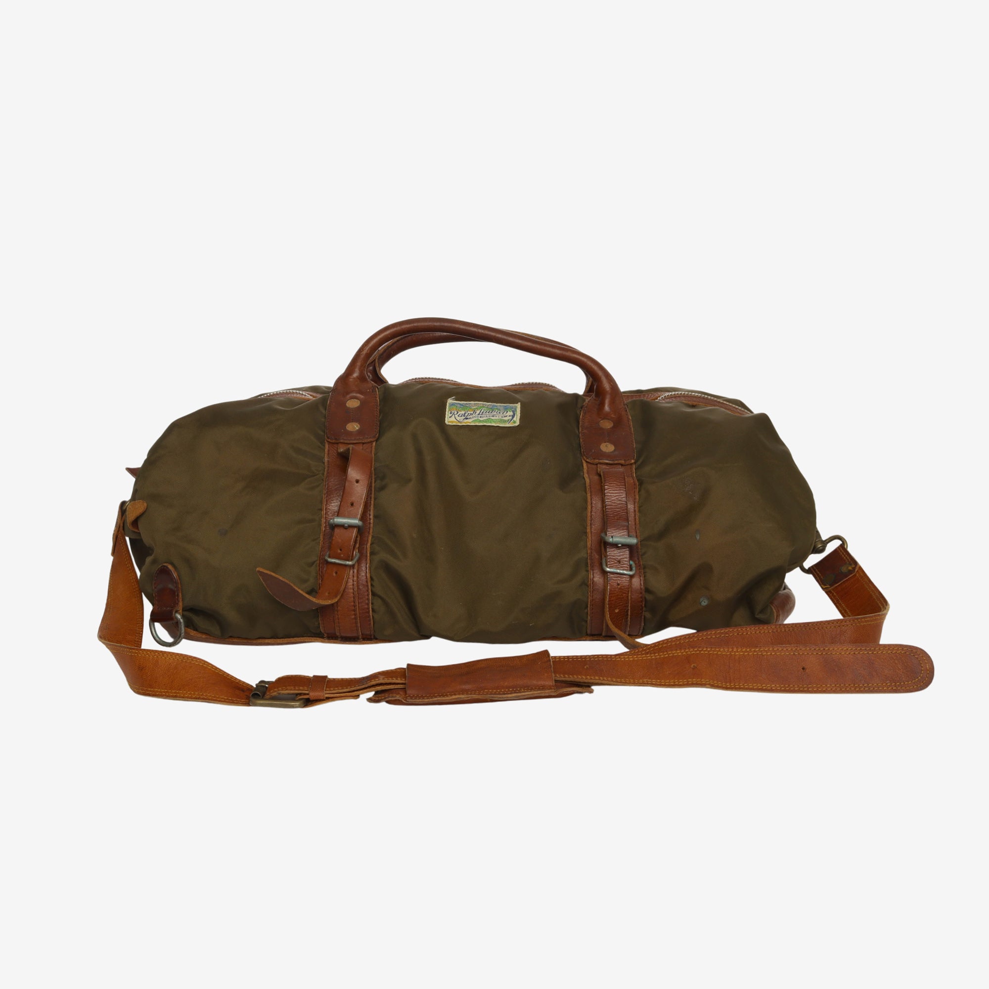 Leather Trim Duffle Bag