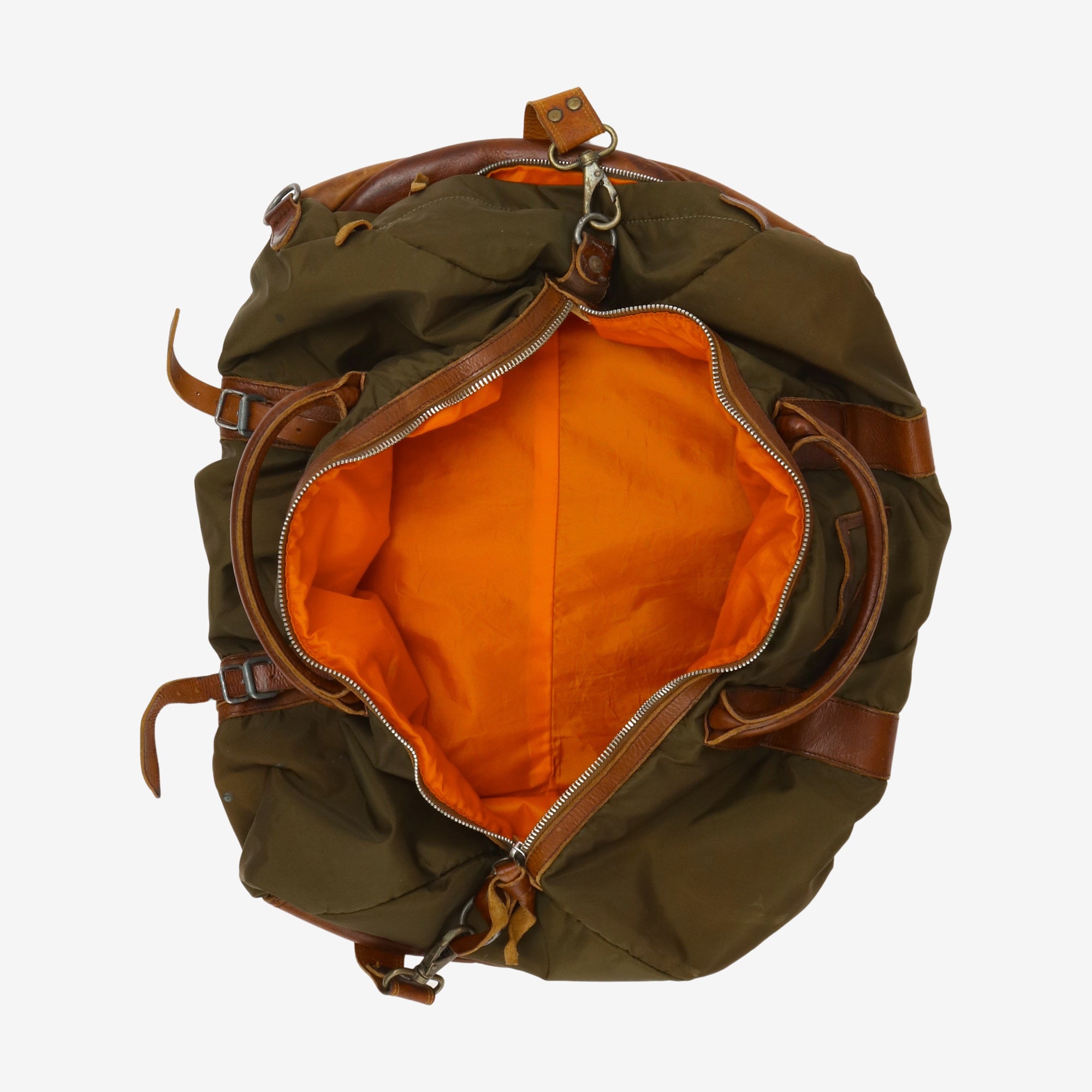 Leather Trim Duffle Bag