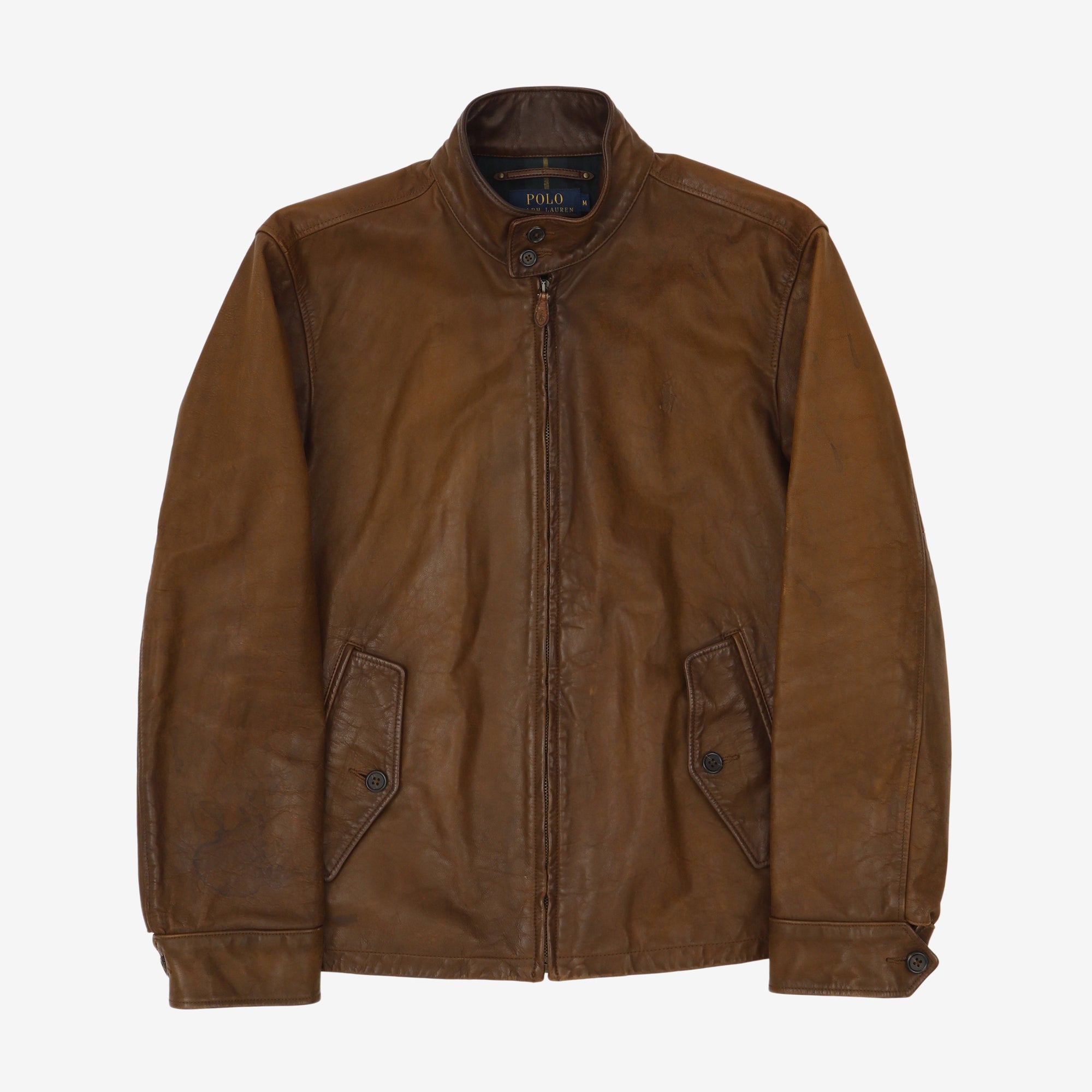 Leather Harrington